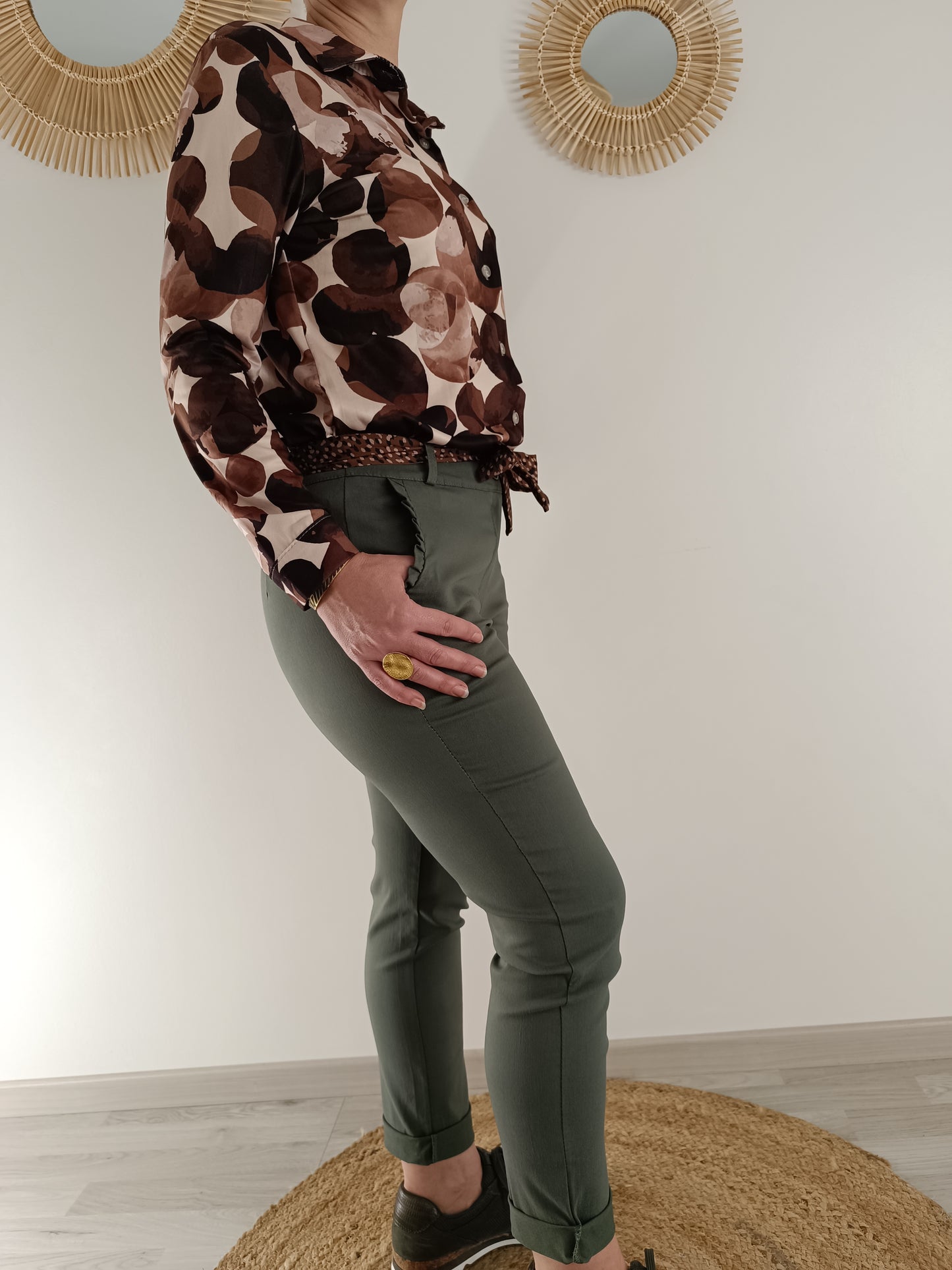 Chemisier Maëwenn marron