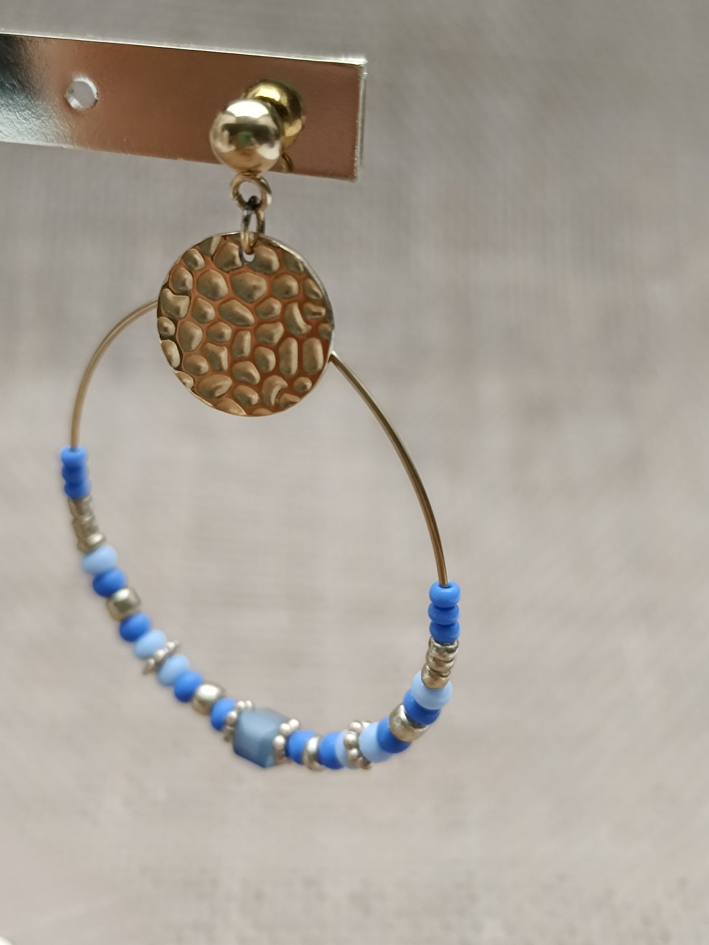 Boucles d'oreilles Roxane bleu
