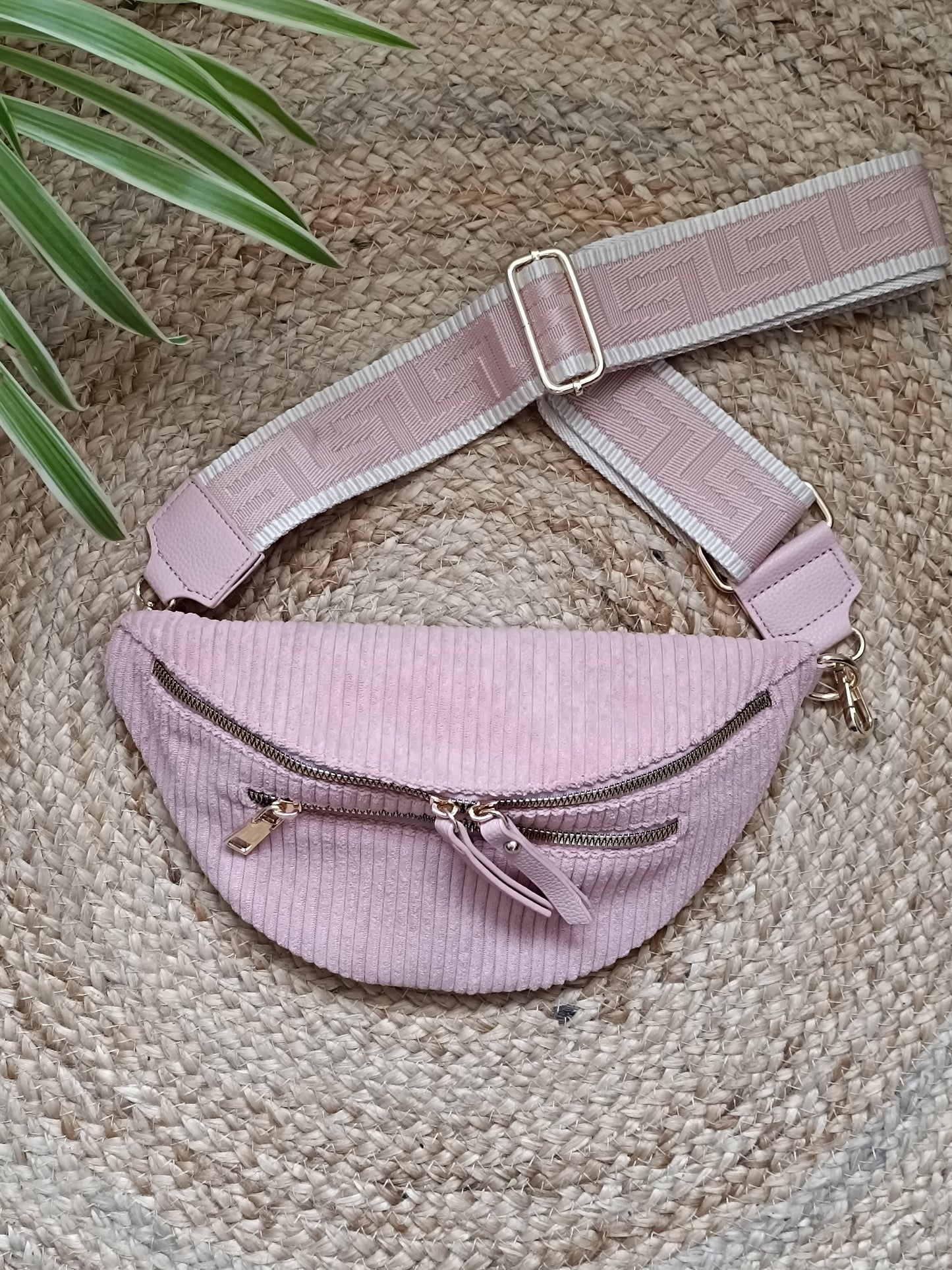 Sac banane velours