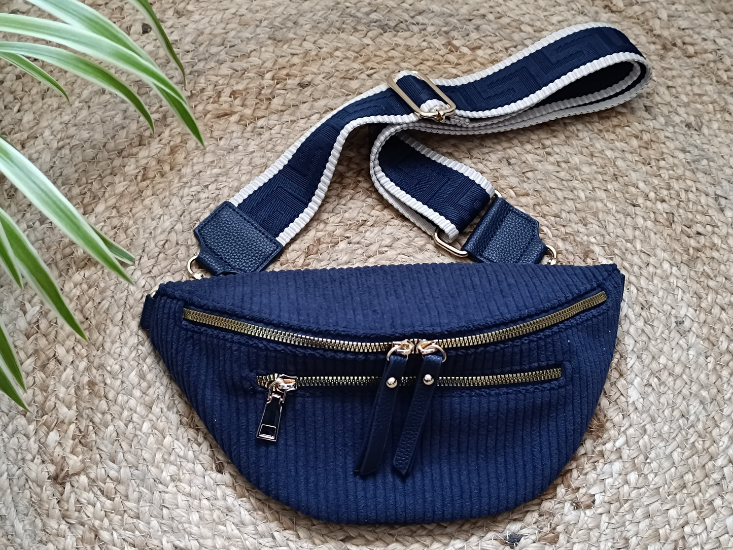 Sac banane velours