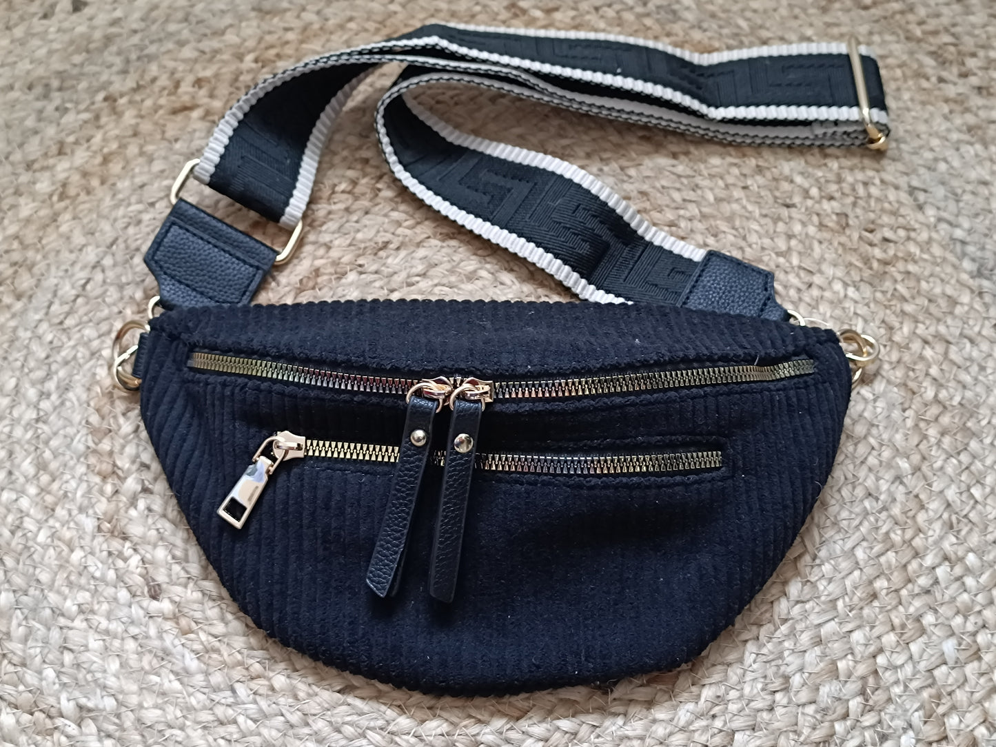 Sac banane velours