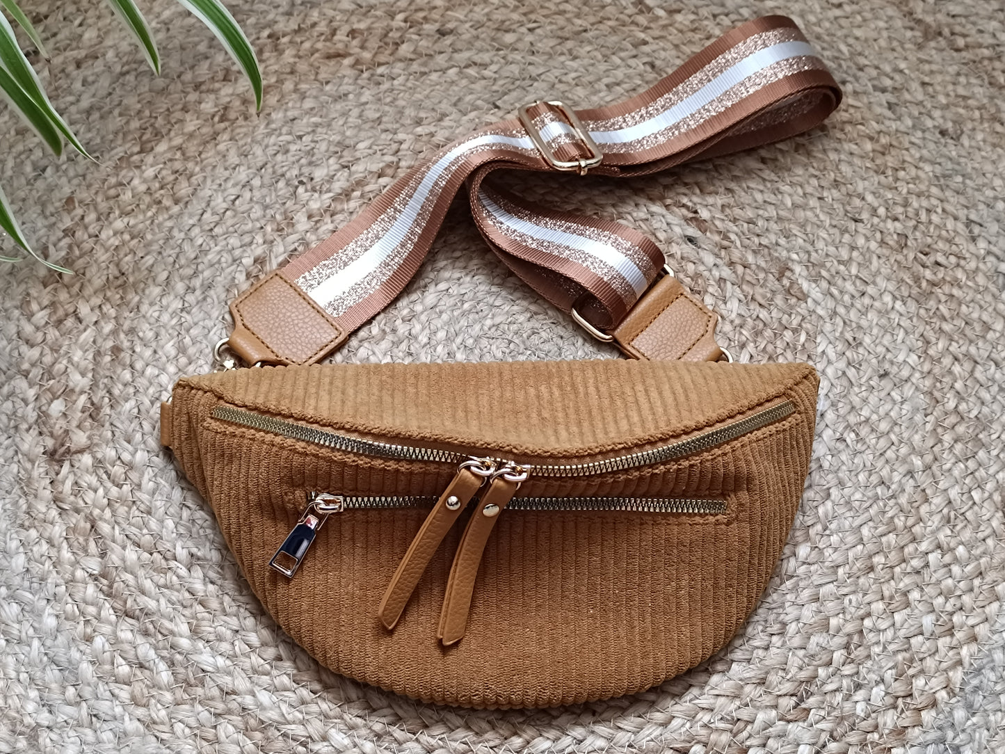 Sac banane velours