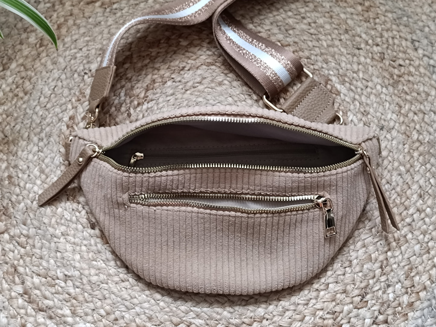 Sac banane velours