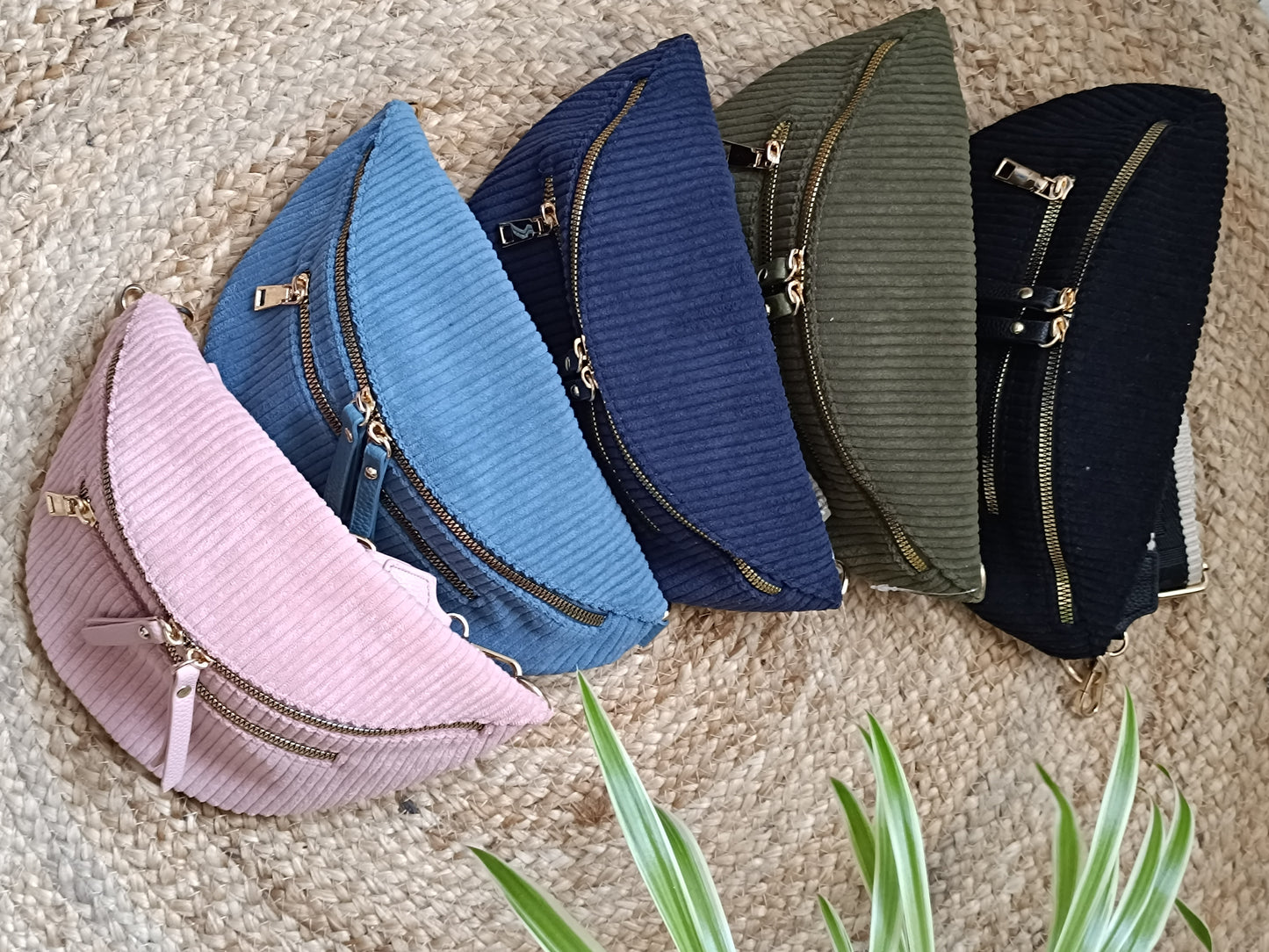 Sac banane velours