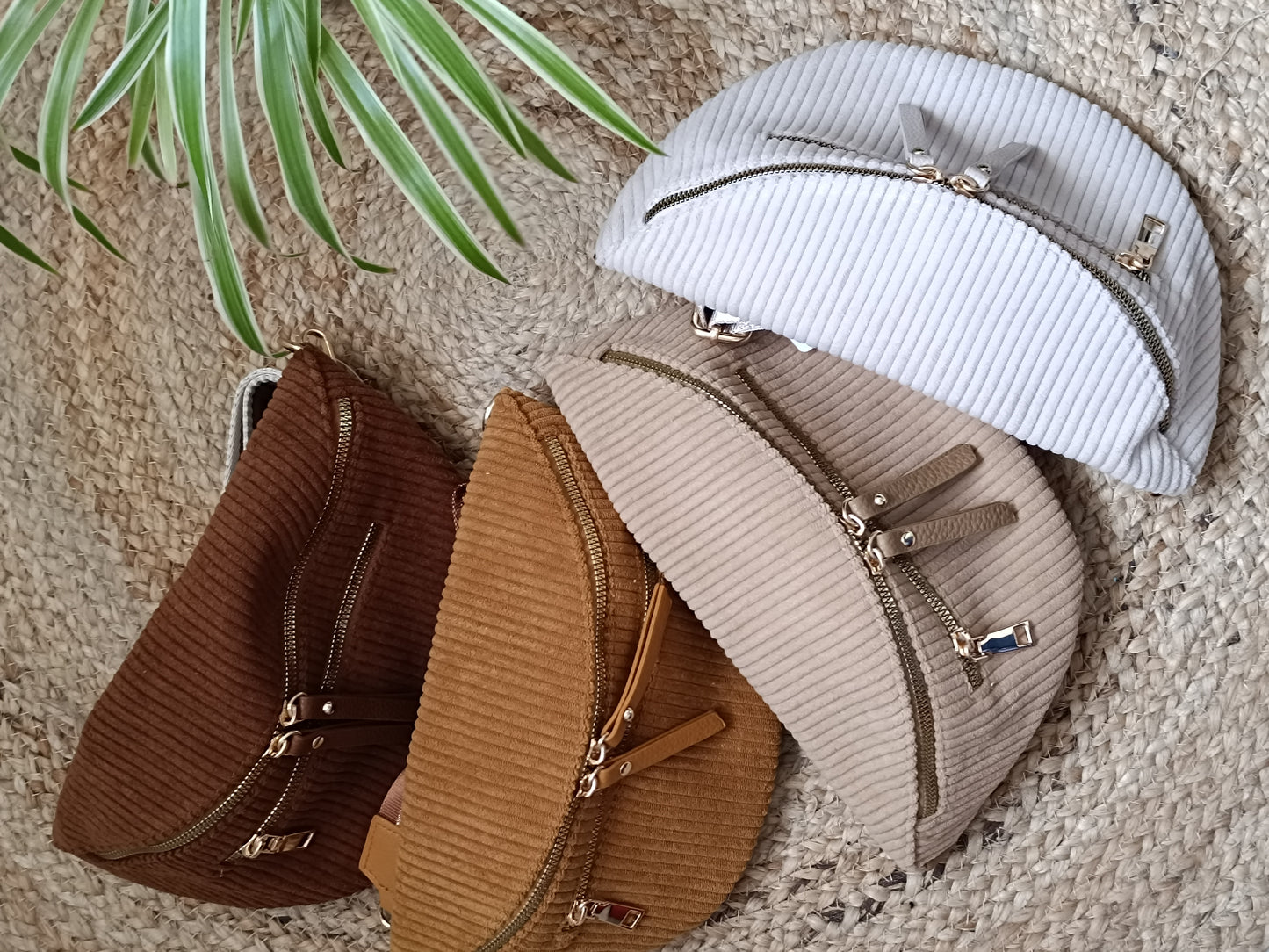 Sac banane velours