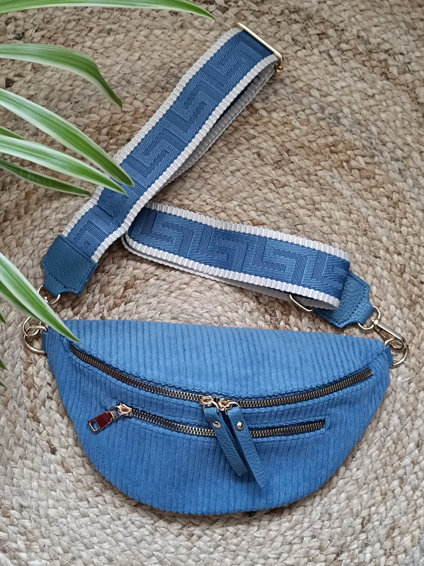 Sac banane velours