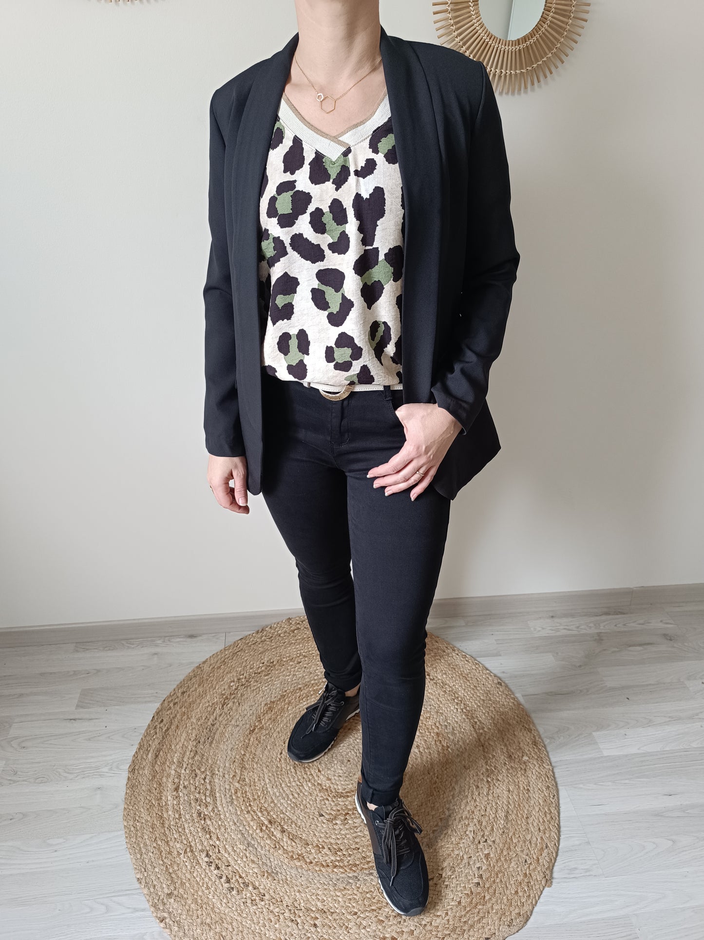 Blouse Léopard kaki
