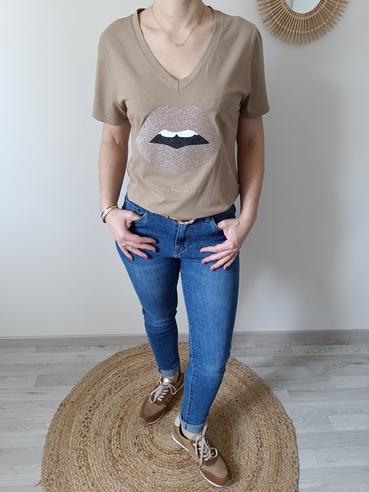 Tee-shirt Tiago camel