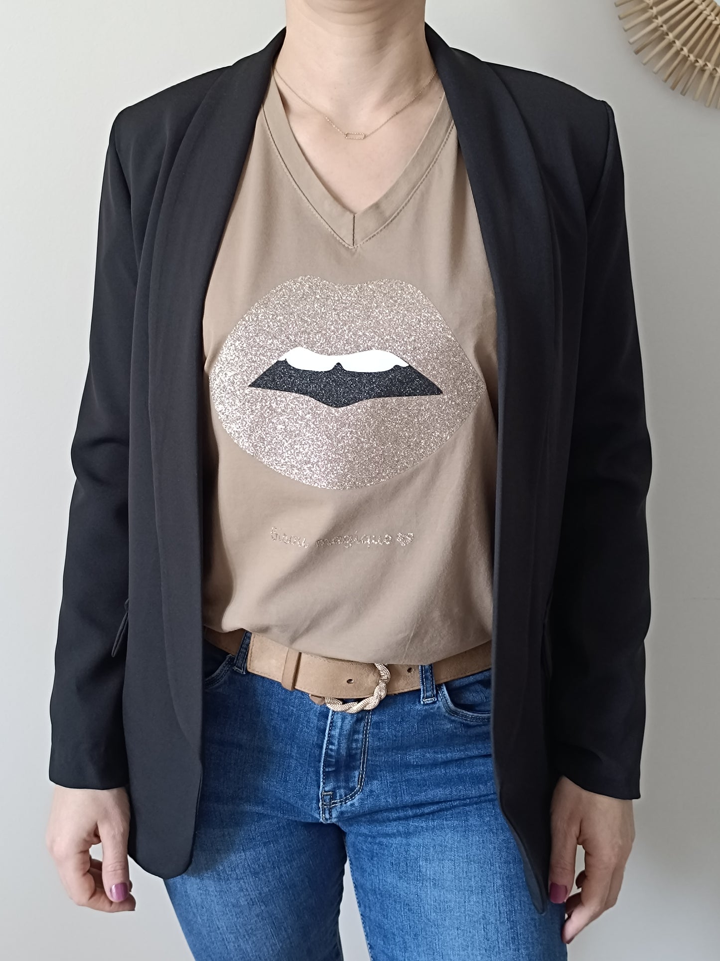 Tee-shirt Tiago camel
