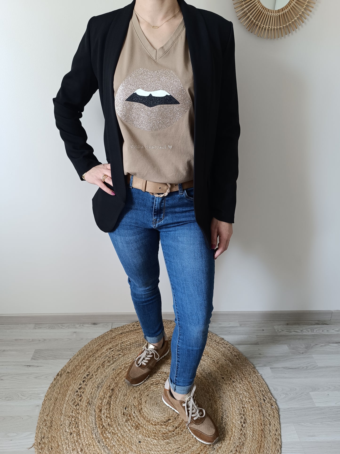 Tee-shirt Tiago camel