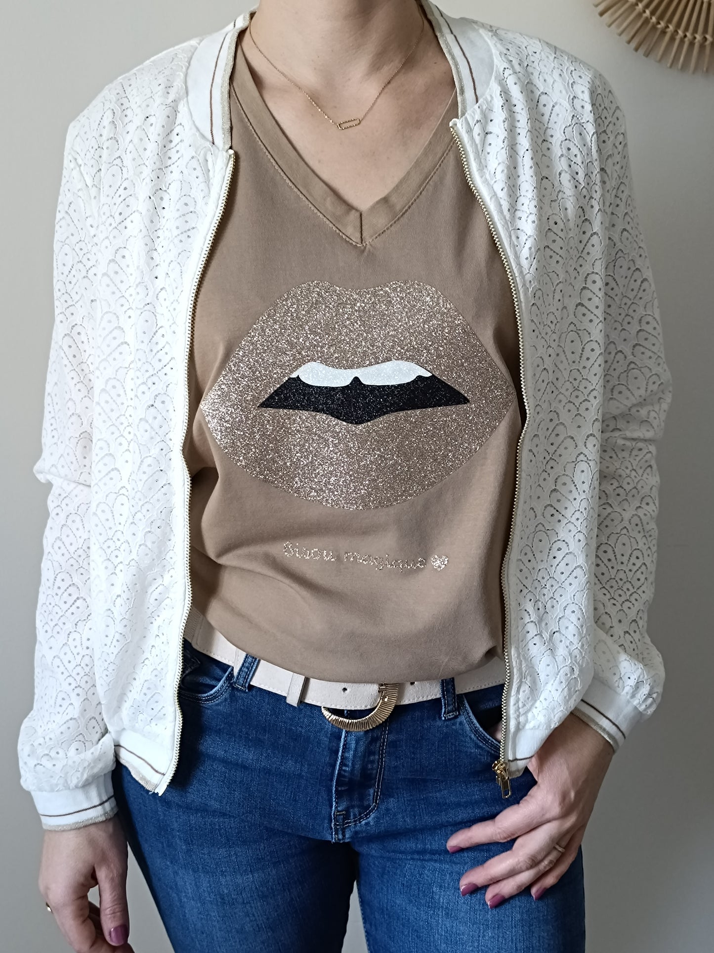 Tee-shirt Tiago camel