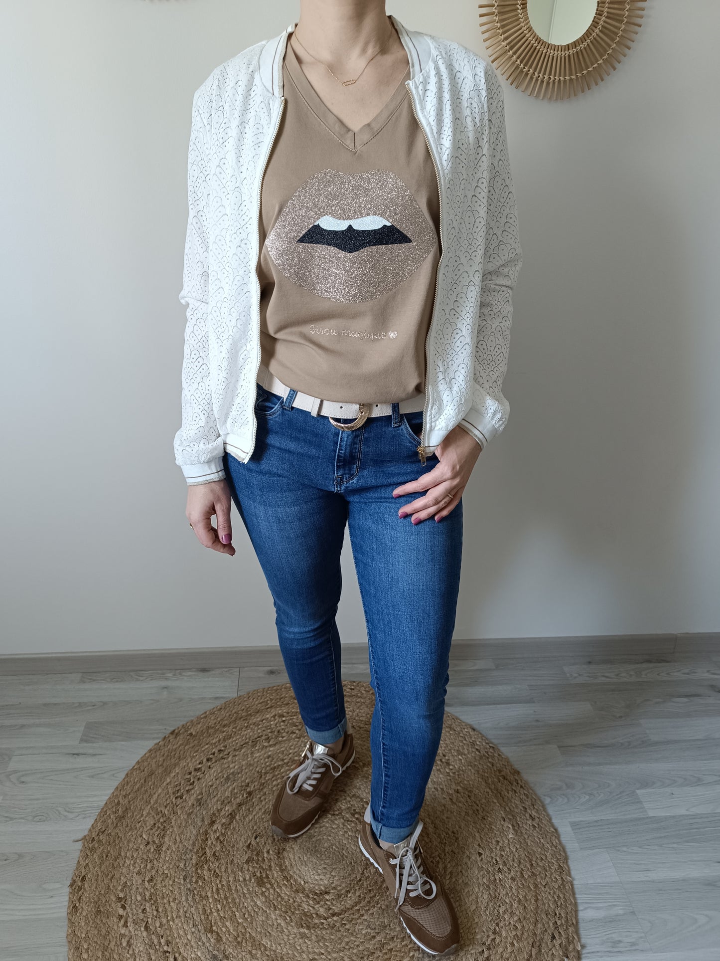 Tee-shirt Tiago camel