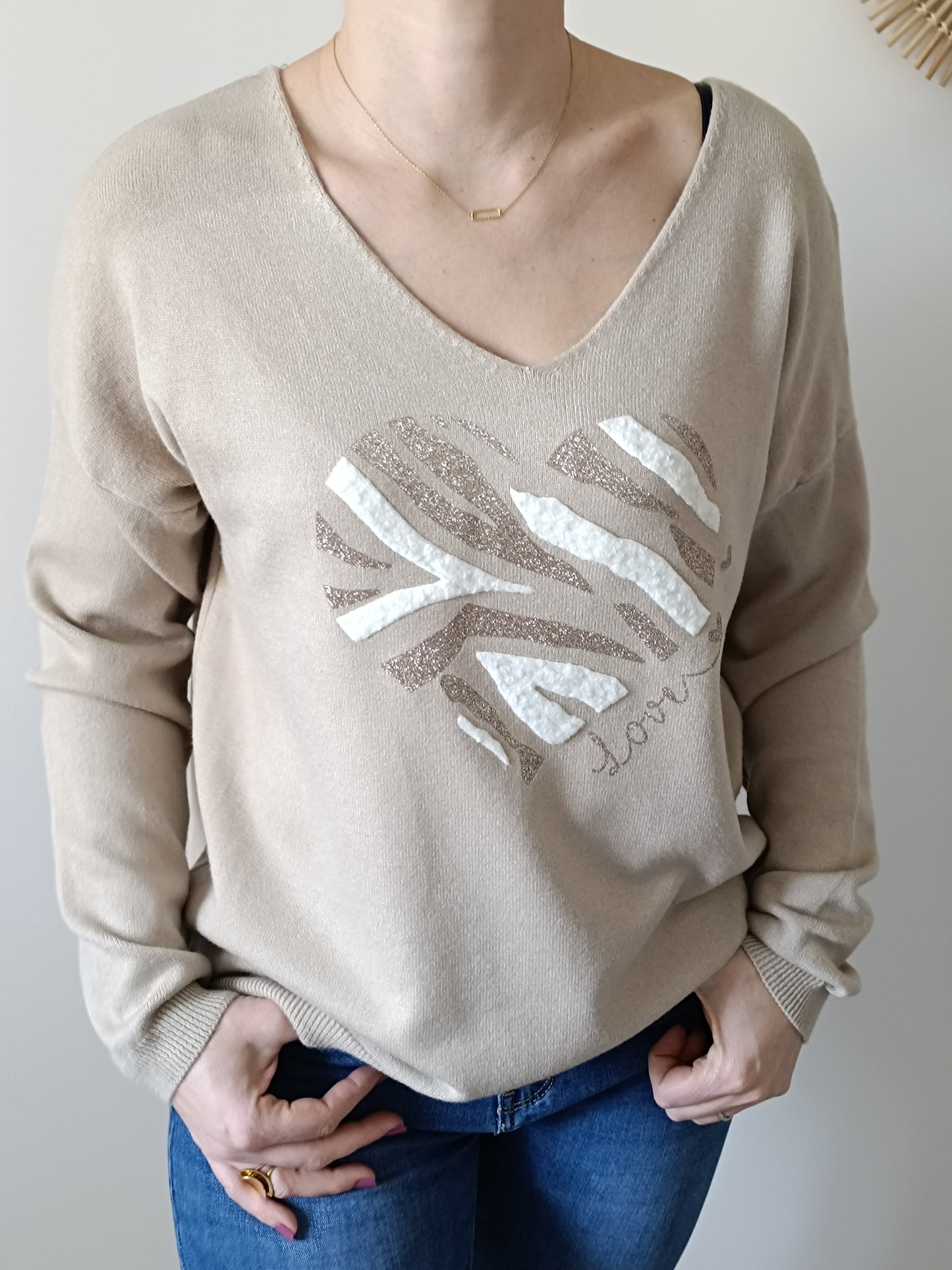 Pull Gabin beige
