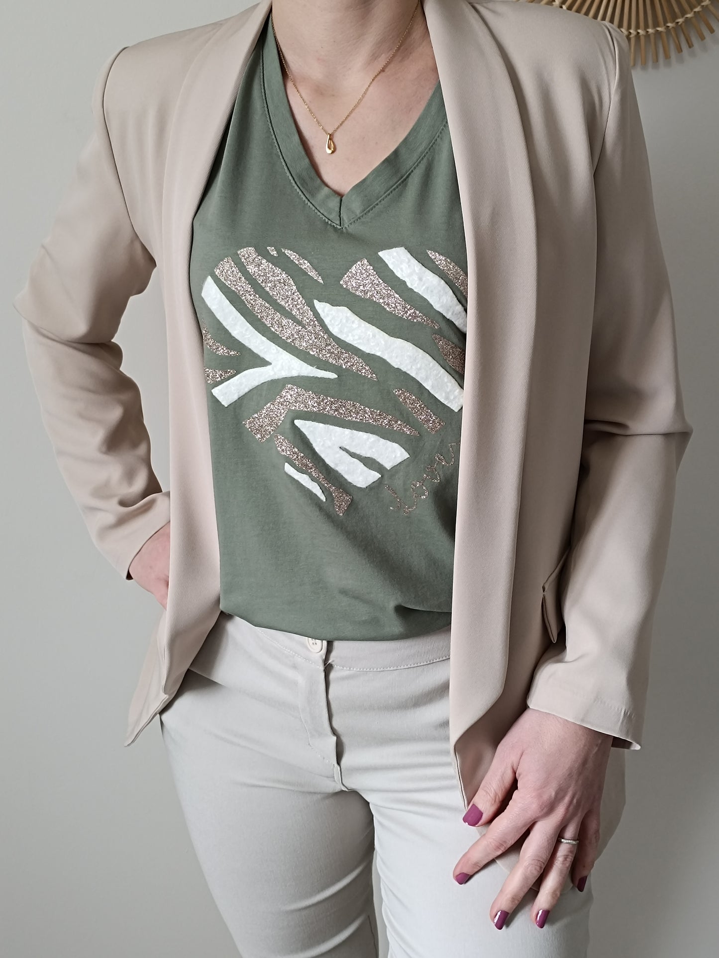 Tee-shirt Gabin kaki