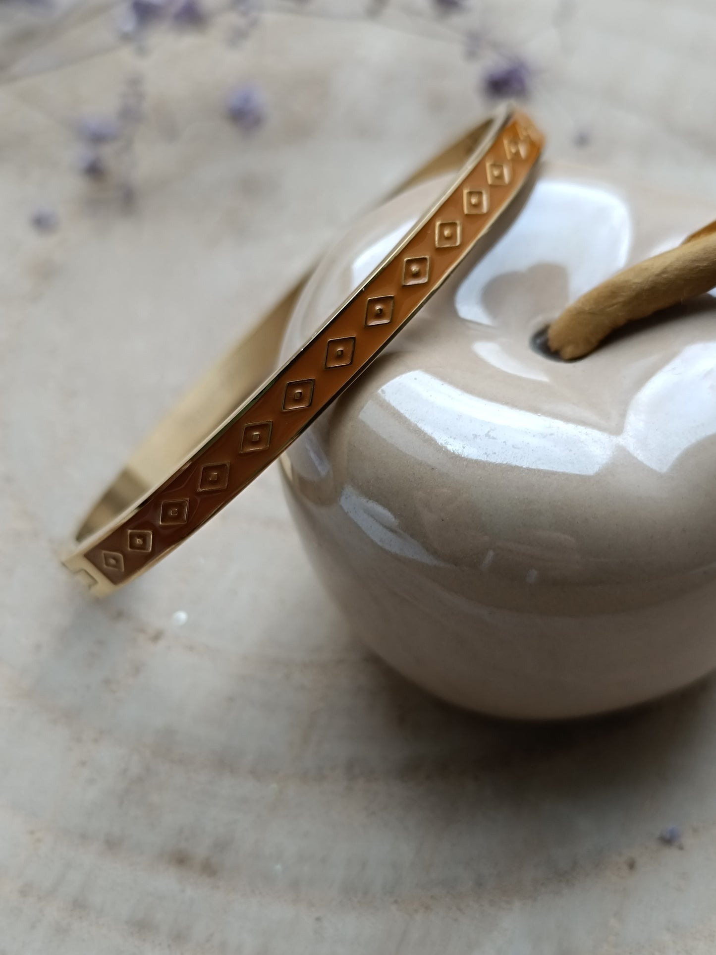 Bracelet Jonc camel