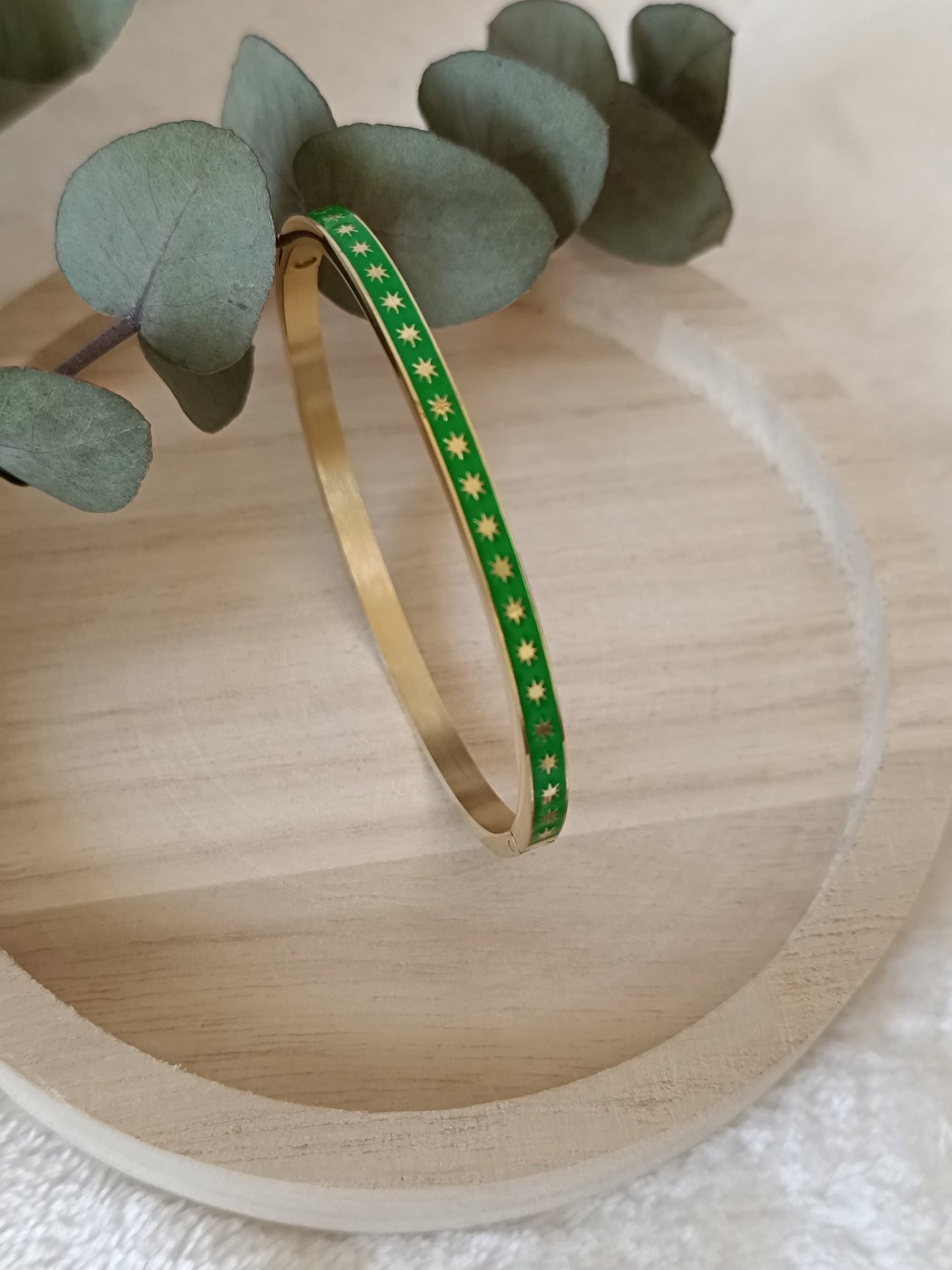 Bracelet Jonc vert