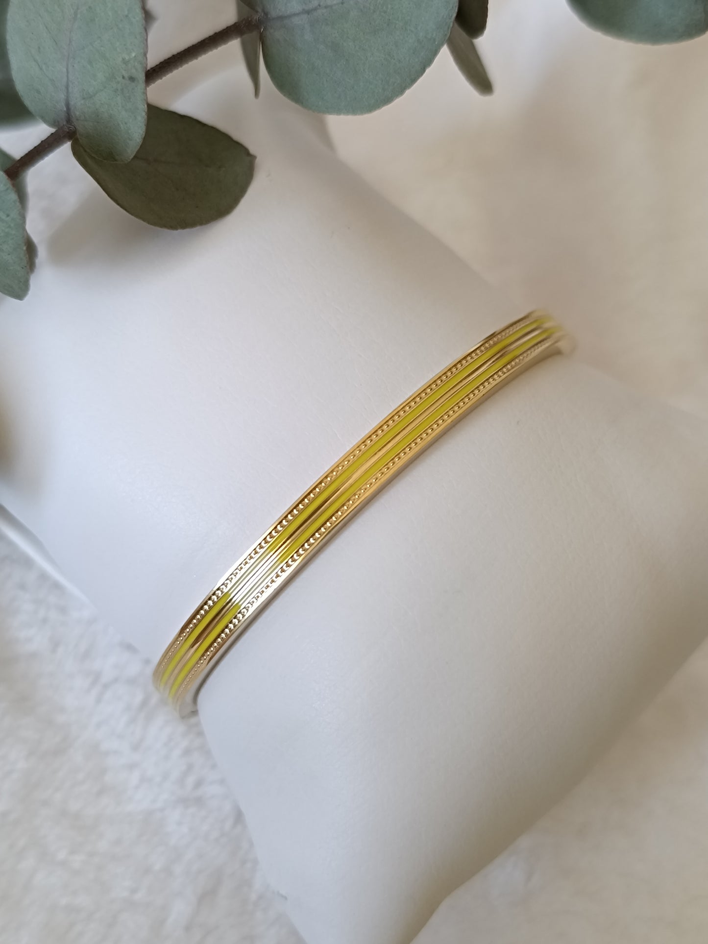Bracelet Jonc jaune