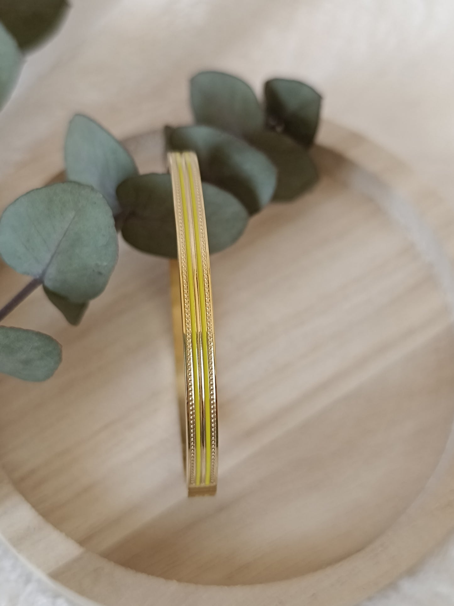 Bracelet Jonc jaune