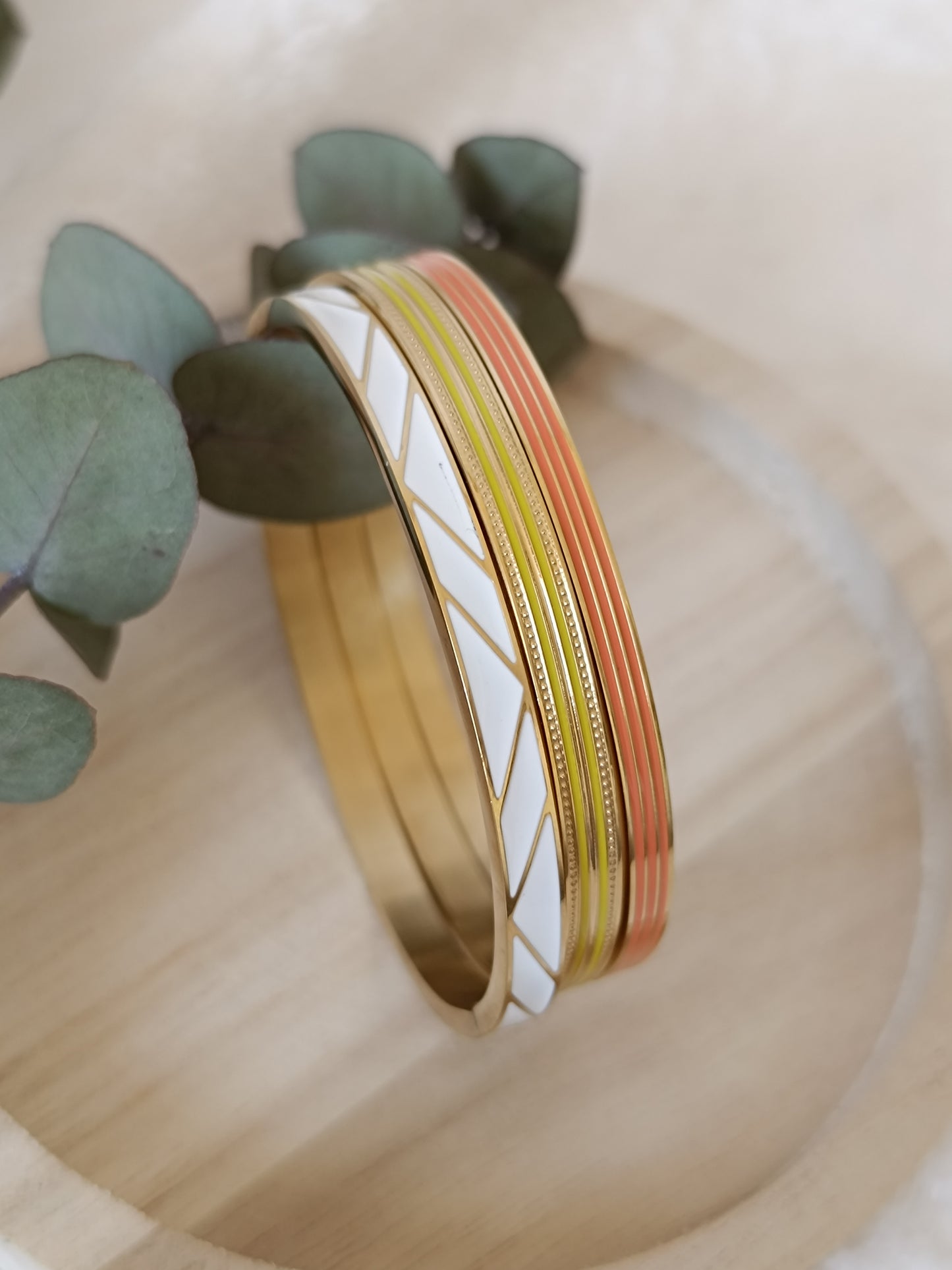 Bracelet Jonc jaune