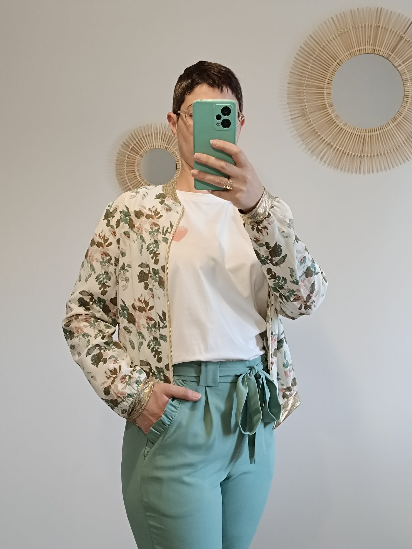 Tee-shirt coeur rose