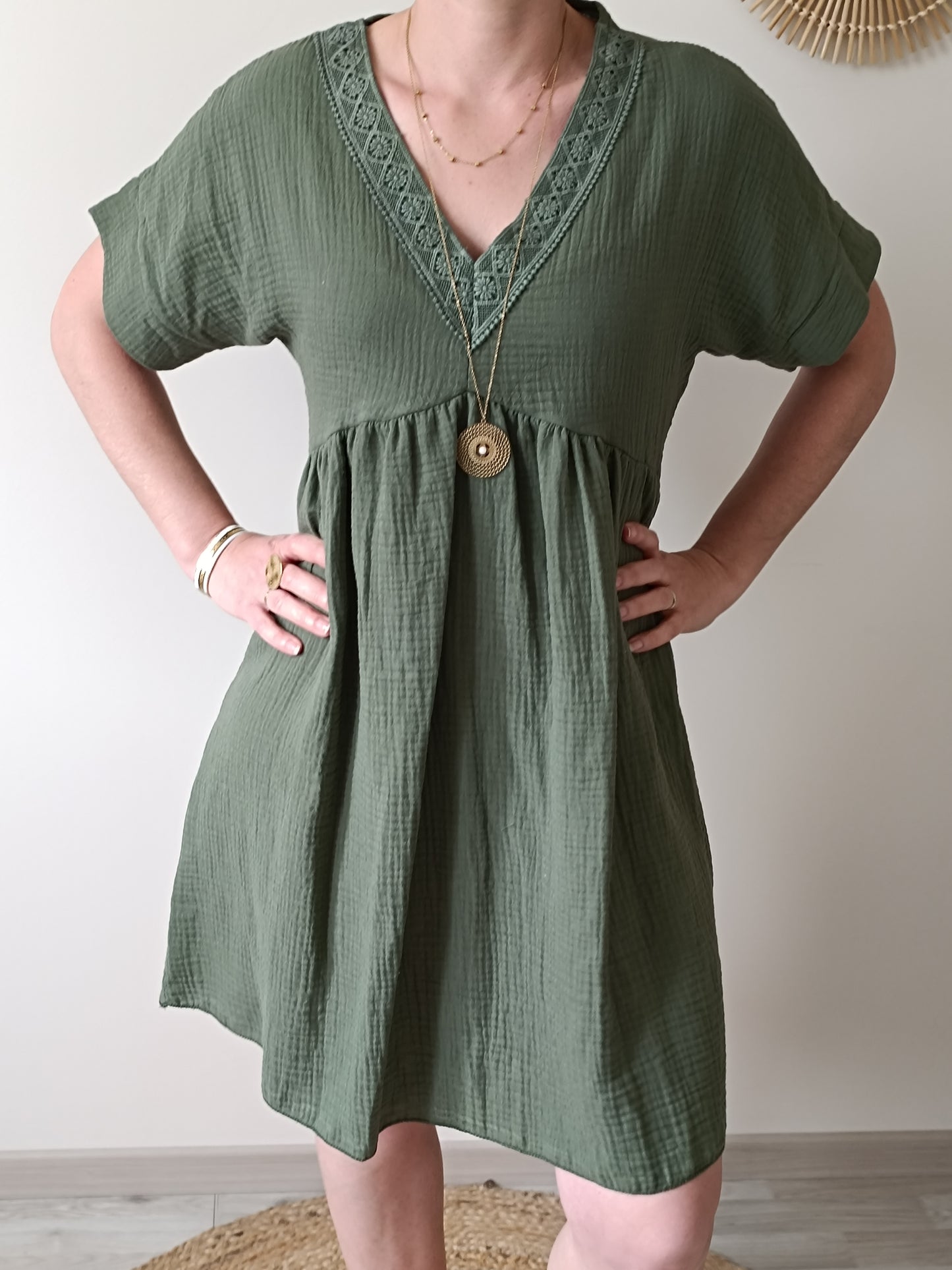 Robe Margaux kaki