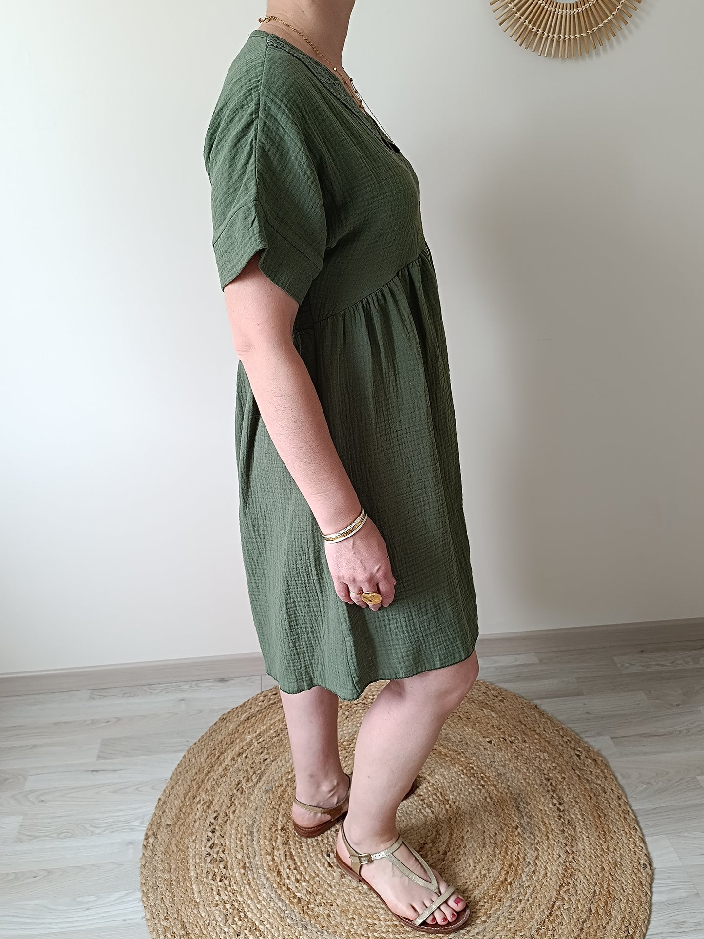 Robe Margaux kaki