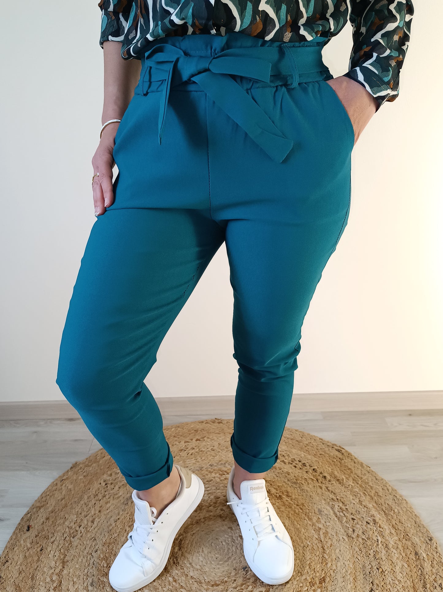 Pantalon Sacha bleu pétrole