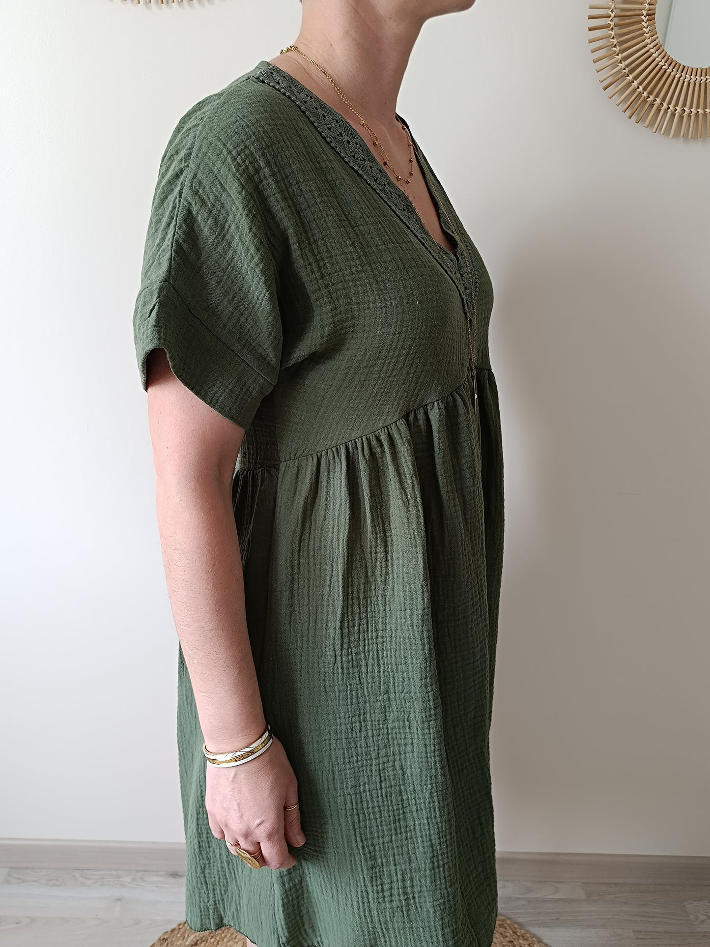 Robe Margaux kaki