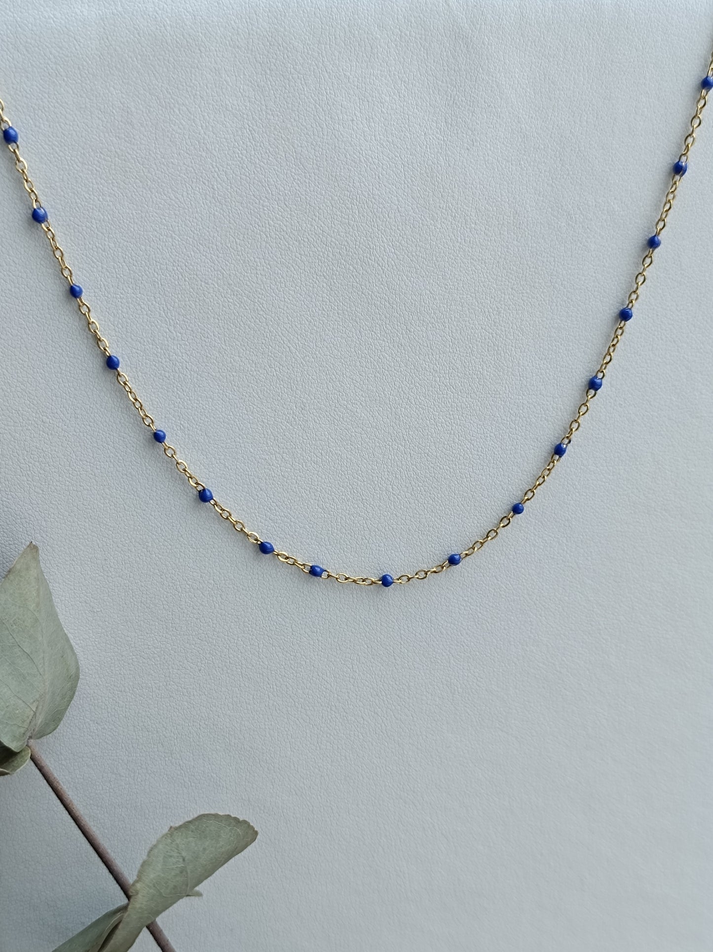 Collier Yuna bleu