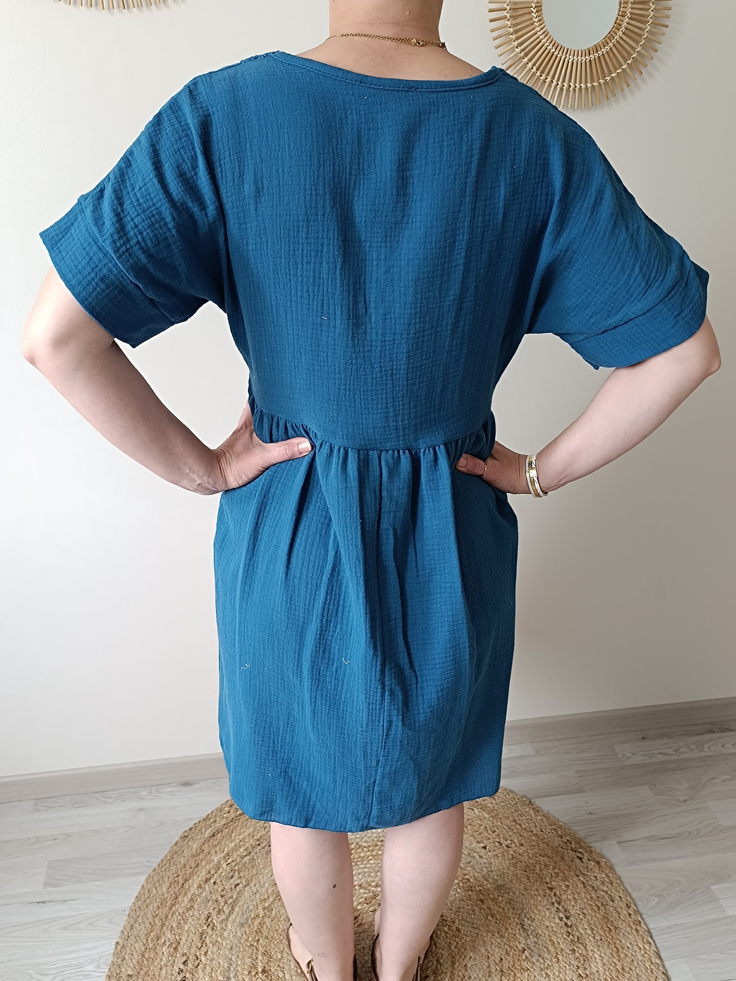 Robe Margaux bleu canard
