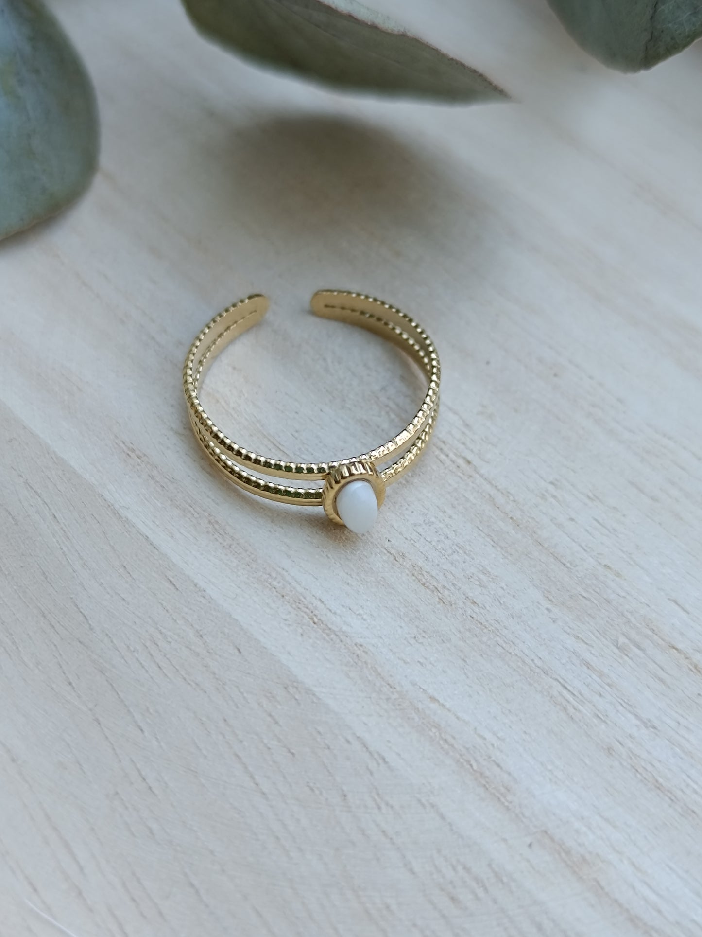 Bague Lilou blanche