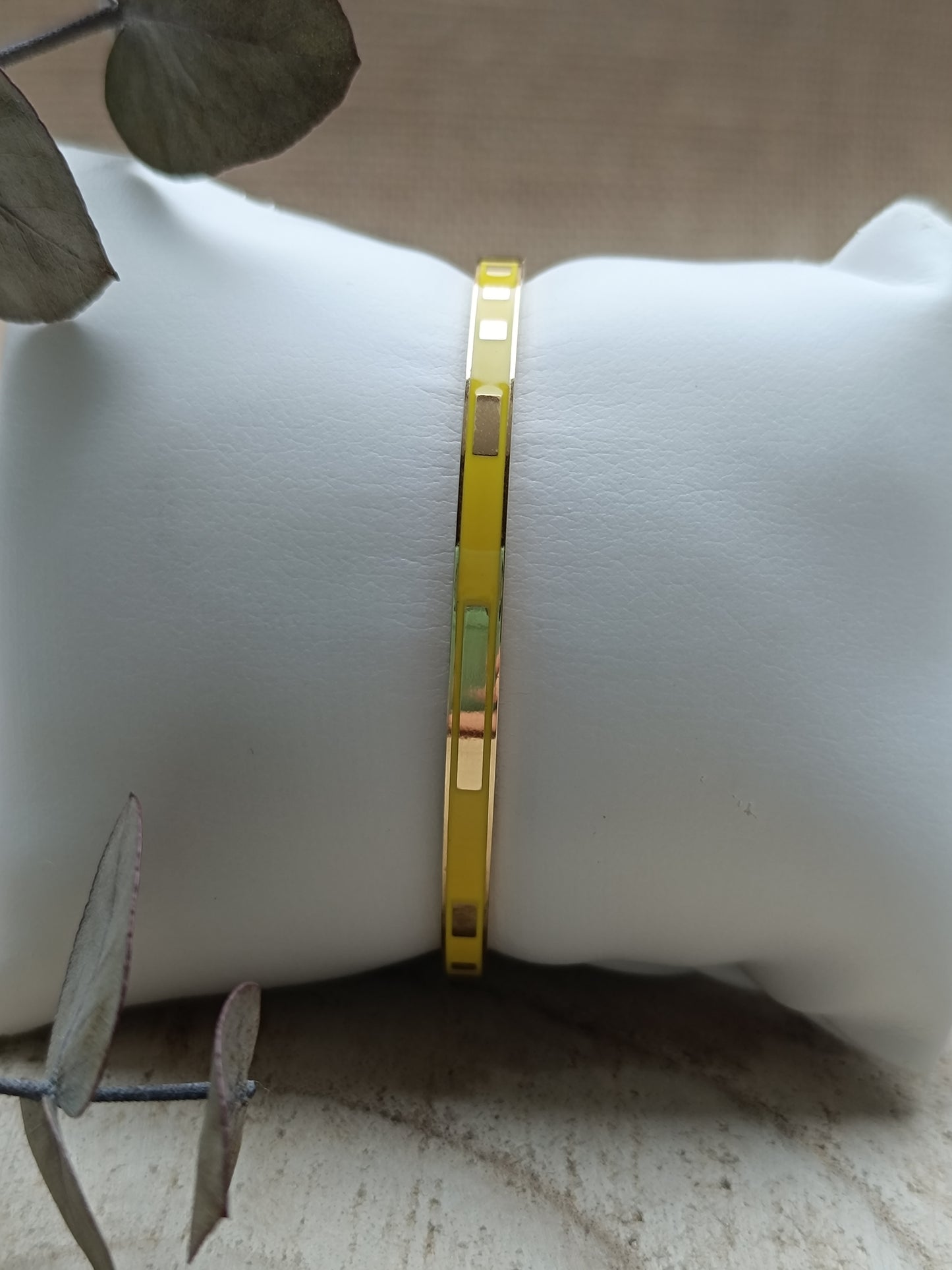 Bracelet Jonc jaune