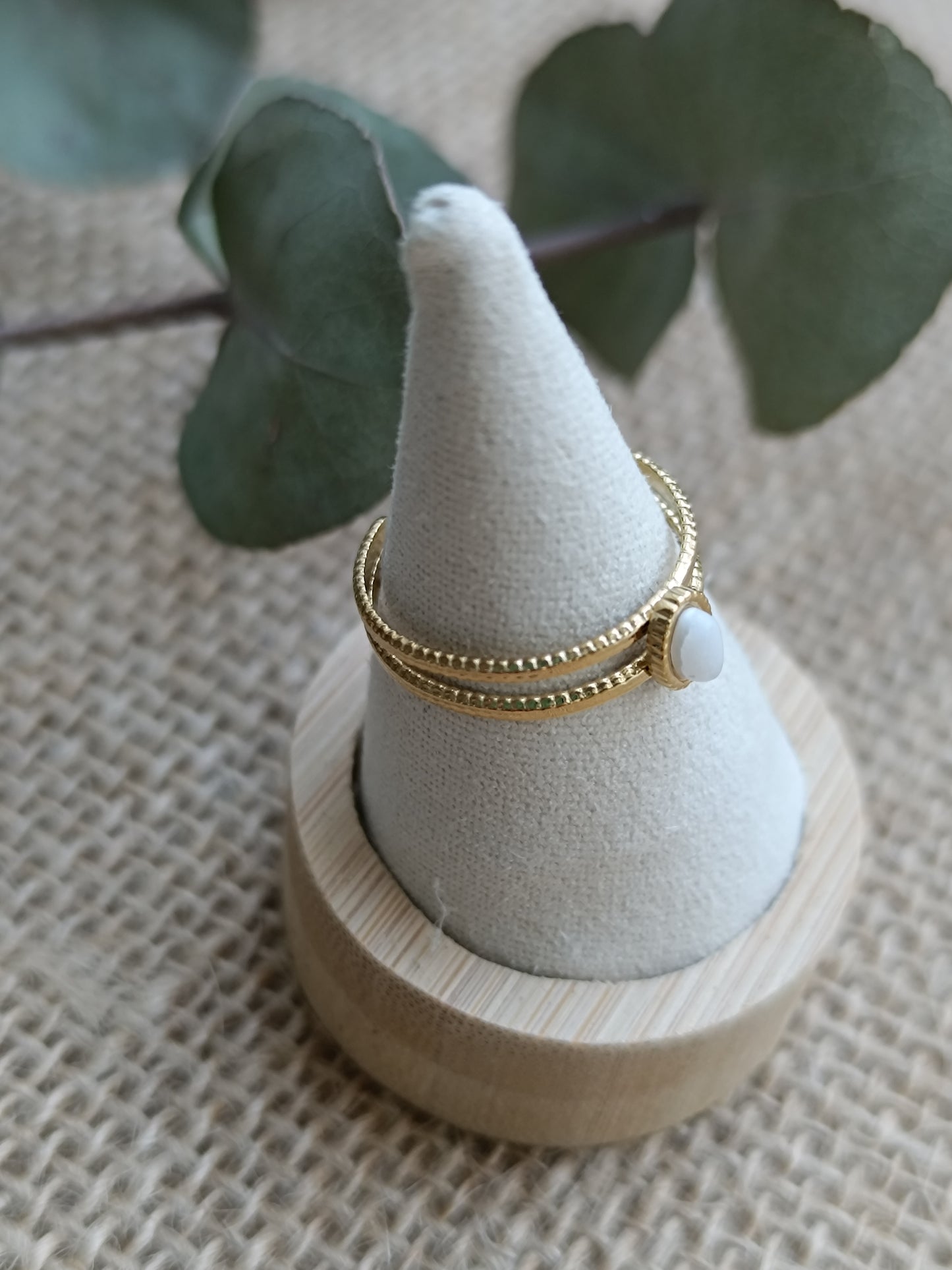 Bague Lilou blanche