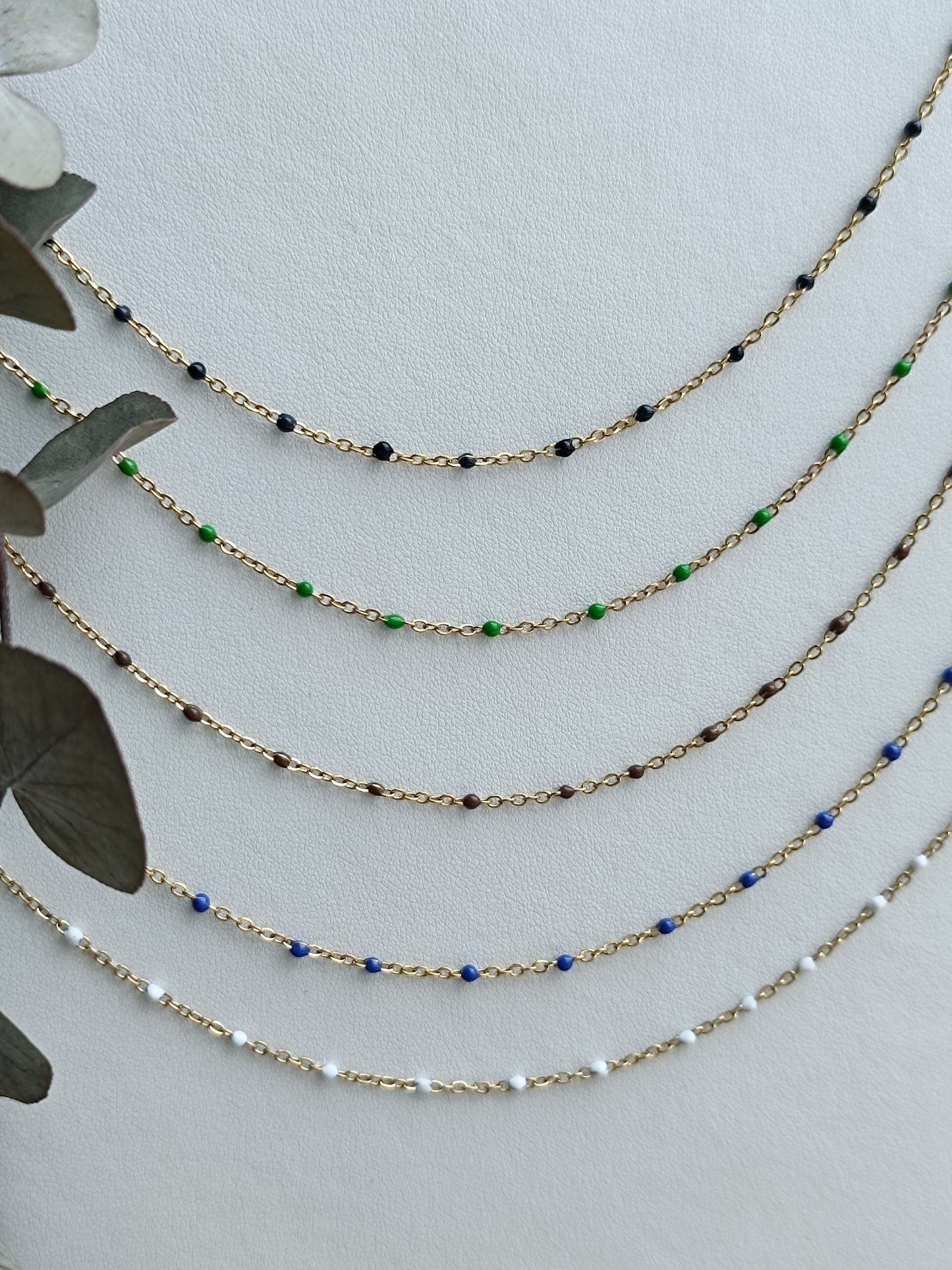 Collier Yuna bleu