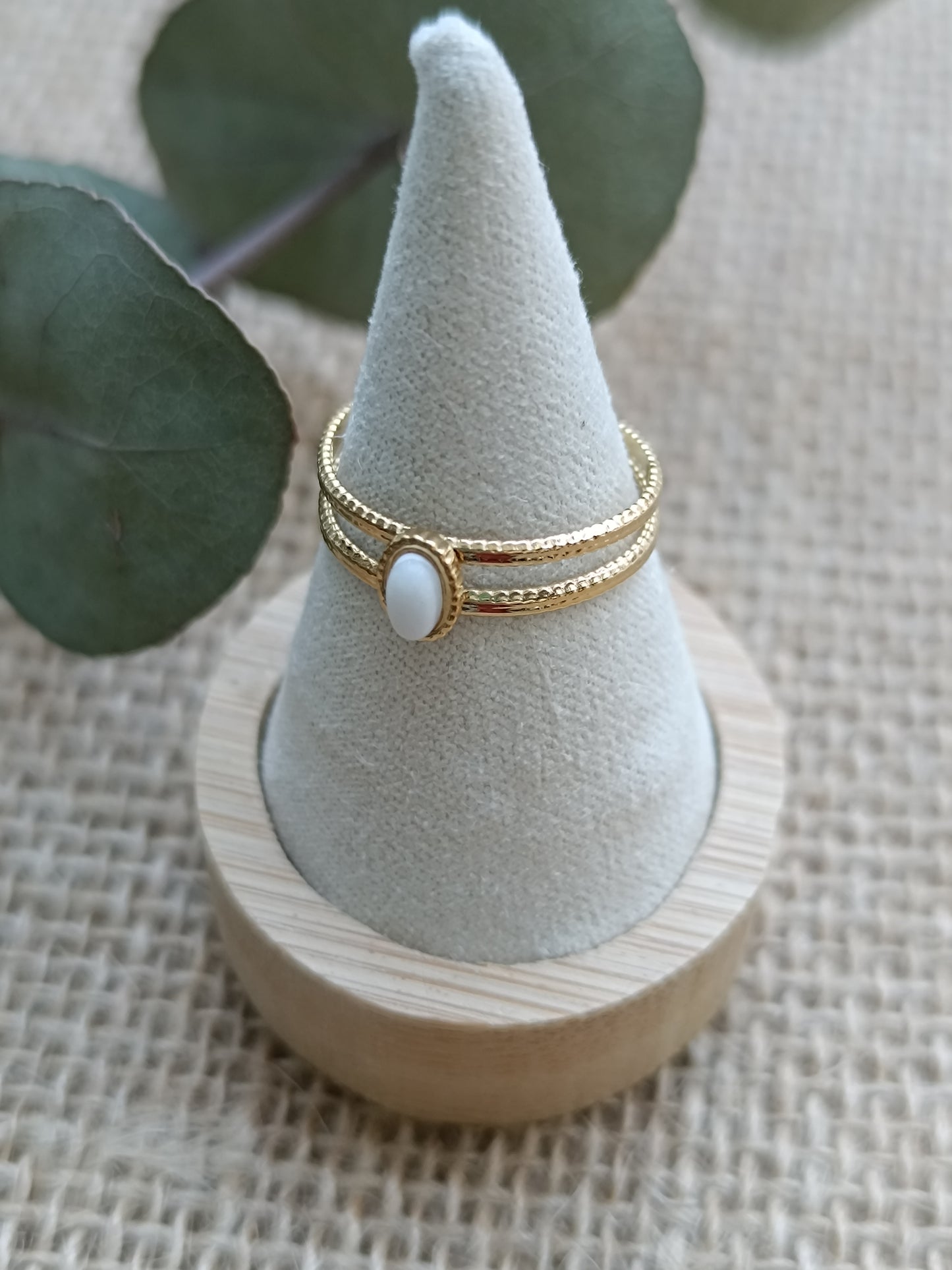 Bague Lilou blanche