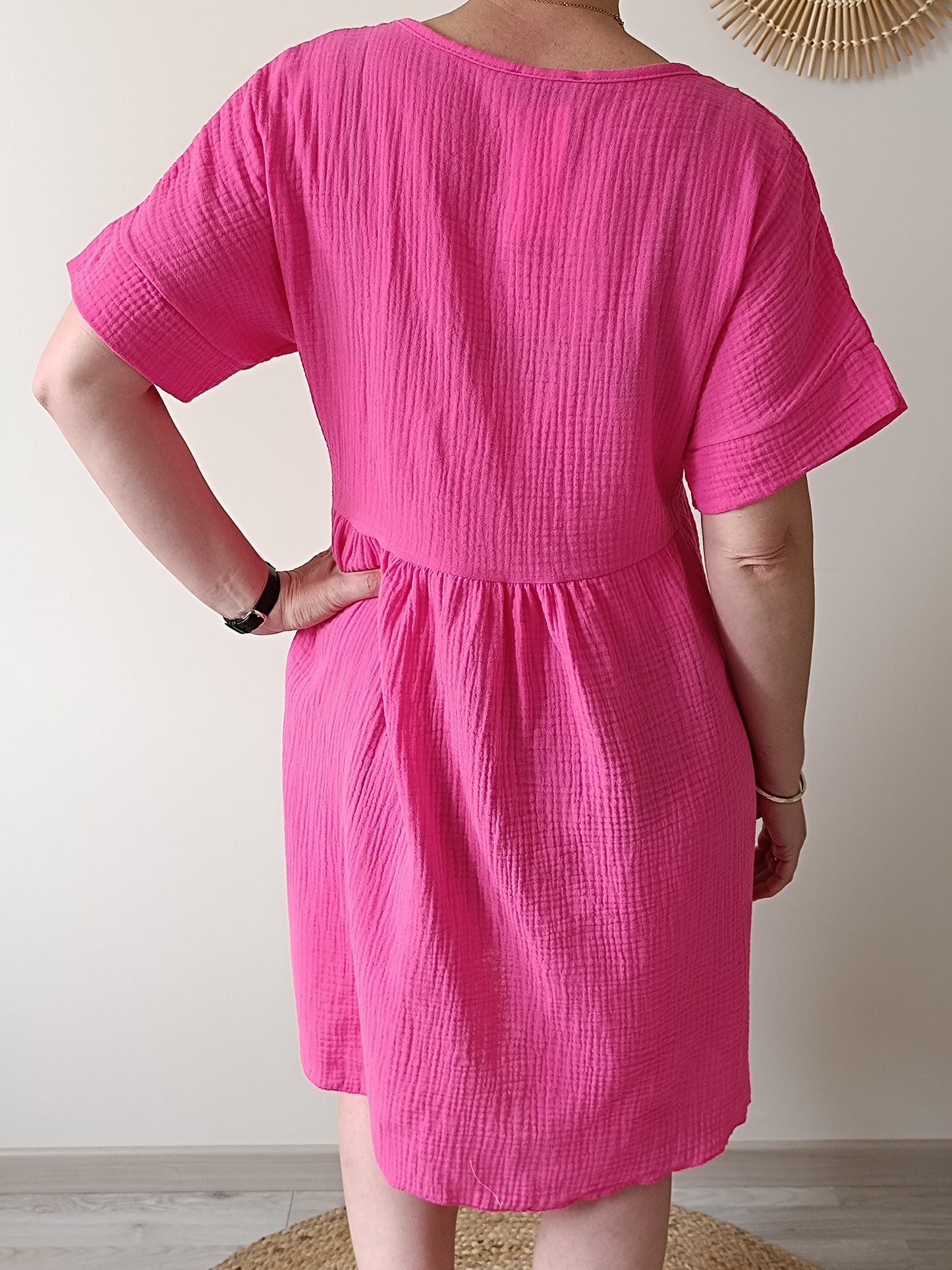 Robe Margaux rose fuchsia