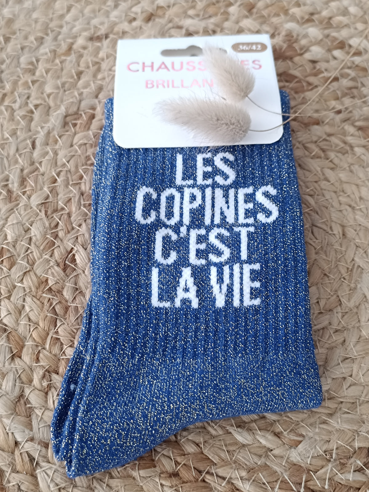 Chaussettes à paillettes - Les copines c'est la vie