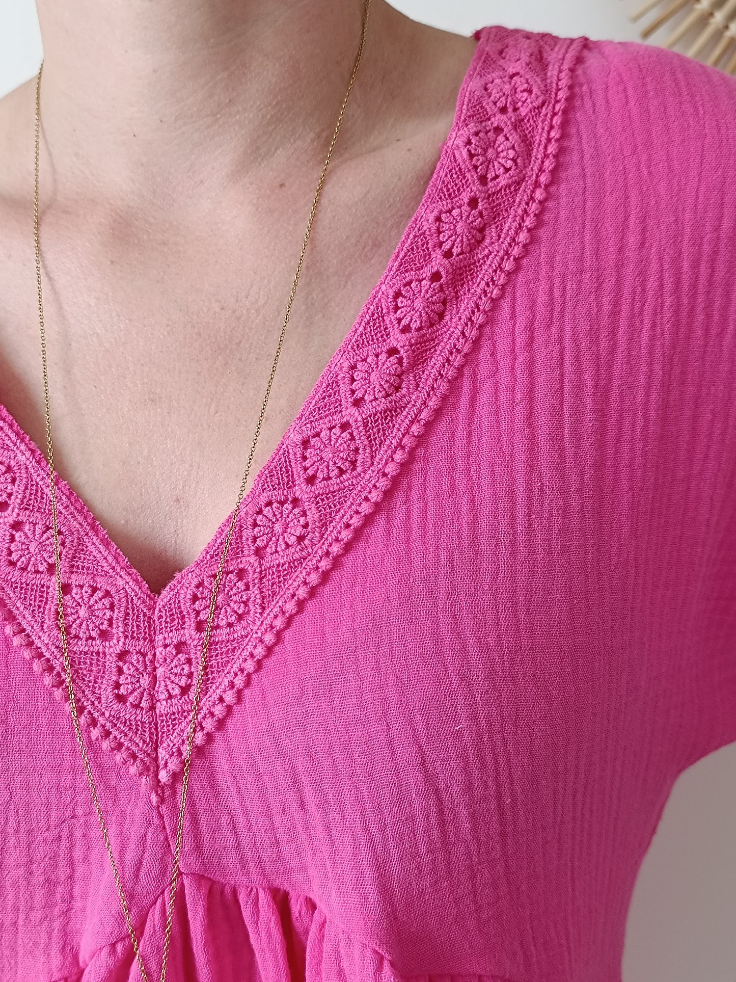 Robe Margaux rose fuchsia