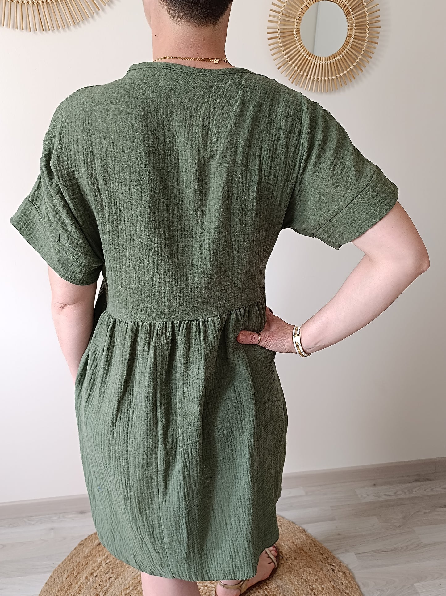 Robe Margaux kaki