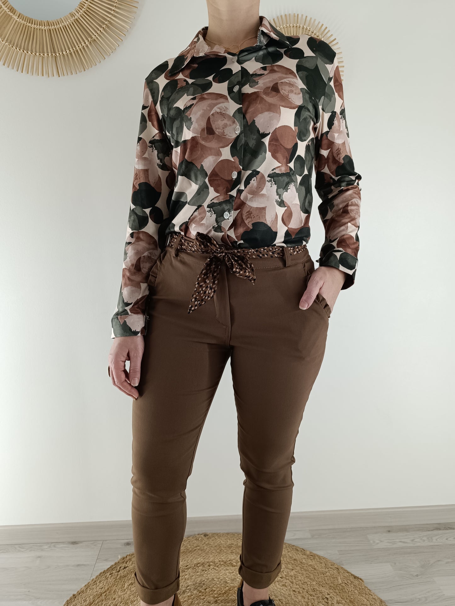 Chemisier Maëwenn kaki