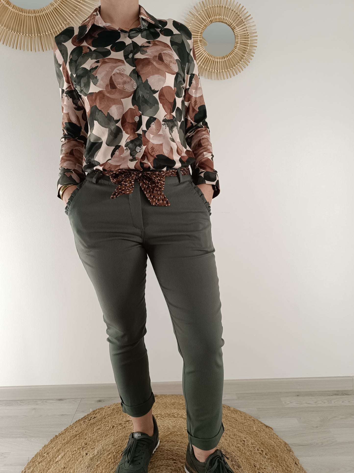Chemisier Maëwenn kaki