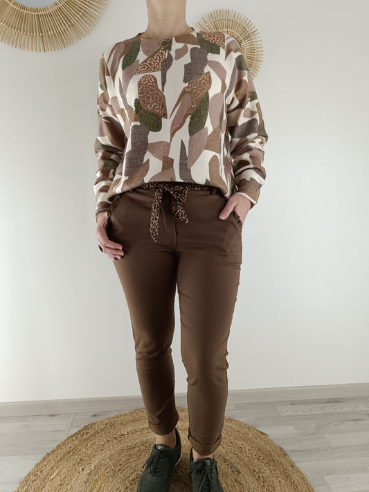 Pantalon Mattéo marron