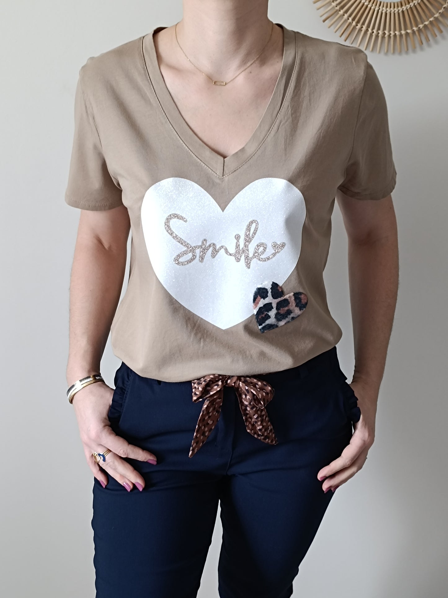 Tee-shirt Ayden camel