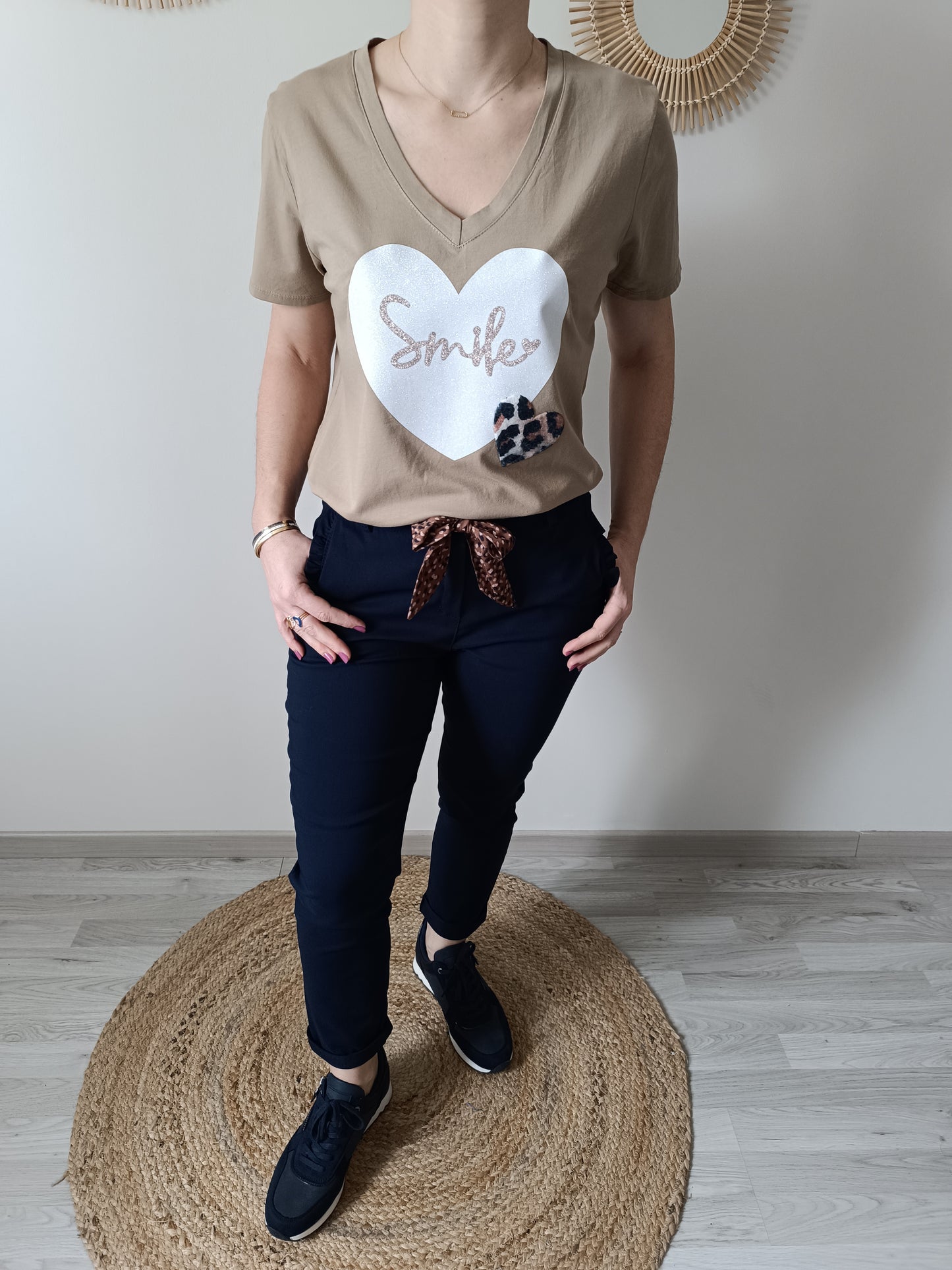 Tee-shirt Ayden camel