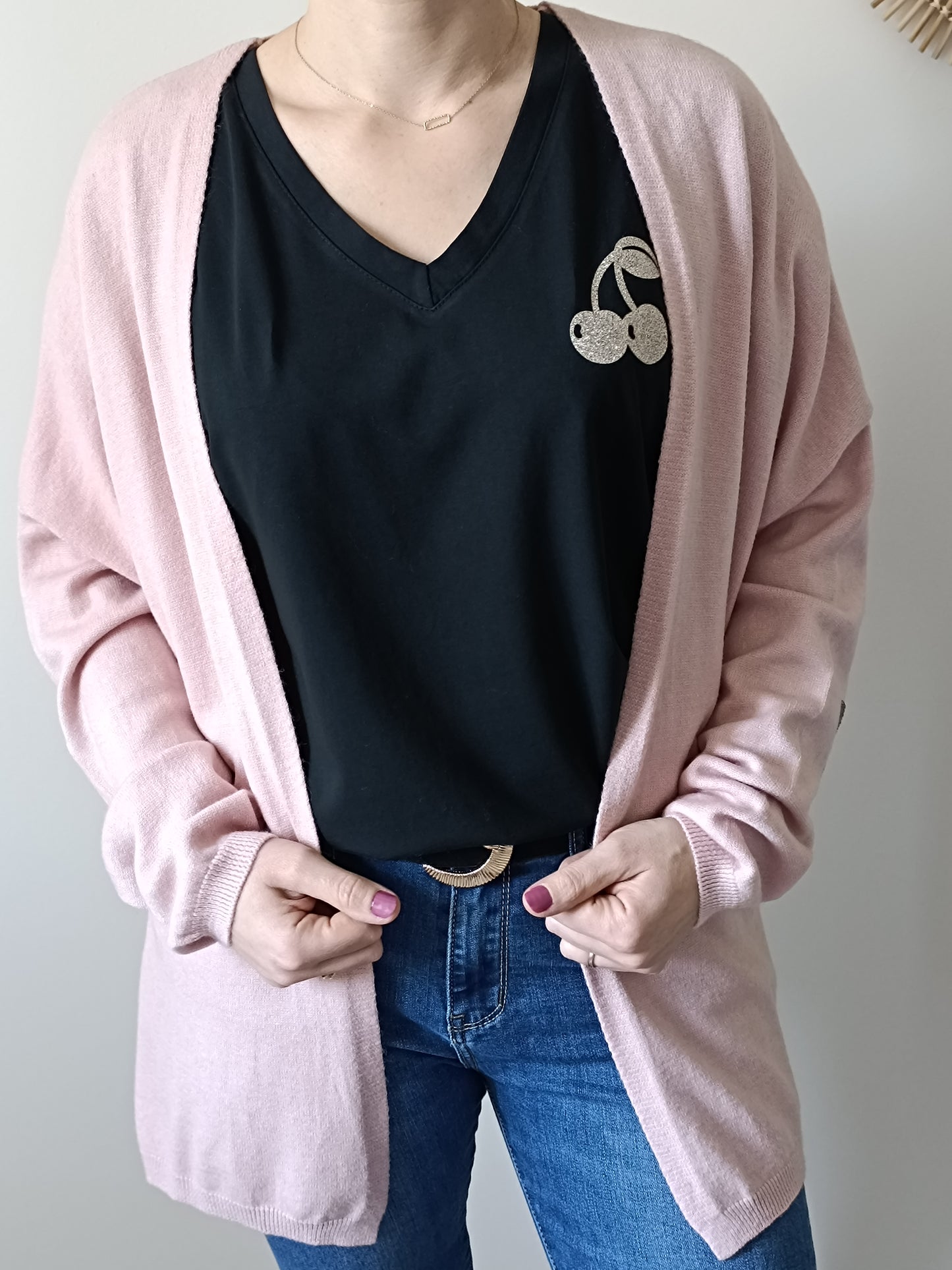 Tee-shirt Cerise noir