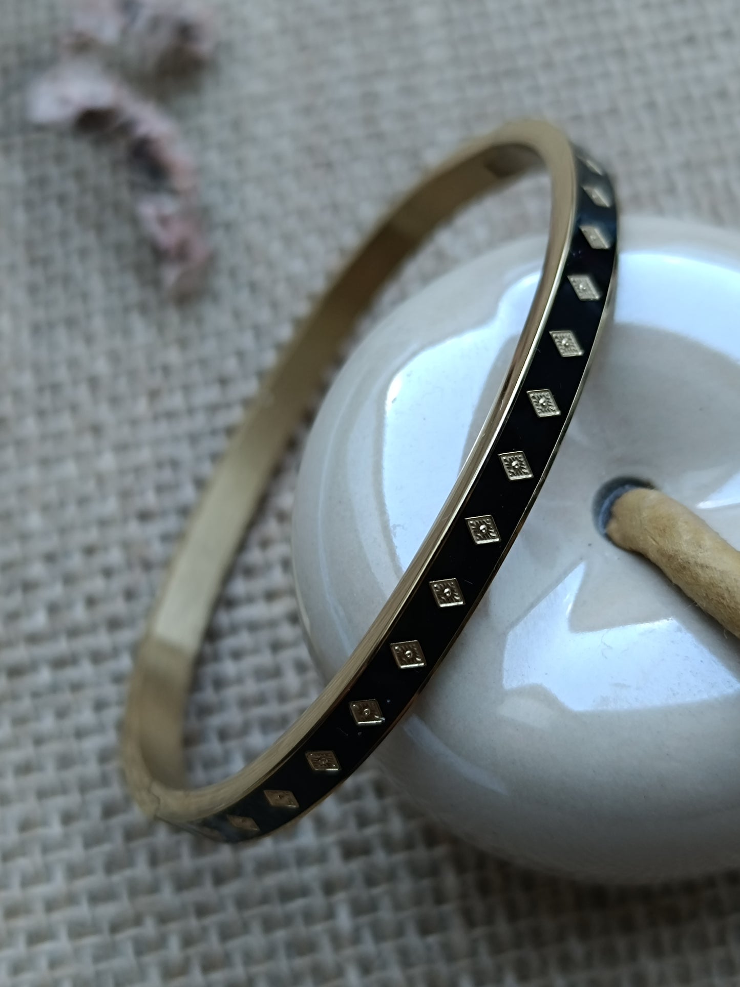 Bracelet Jonc noir