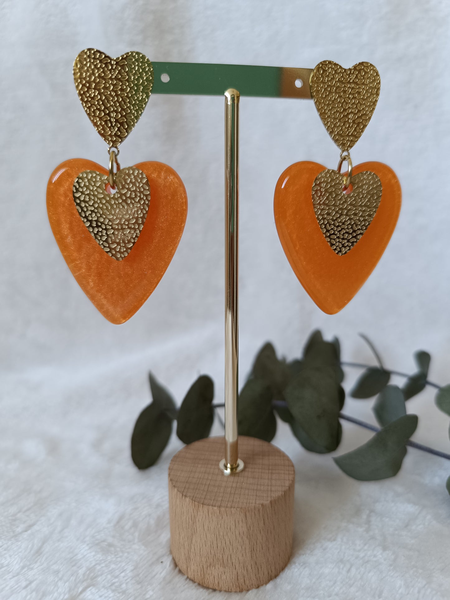 Boucles d'oreilles coeurs