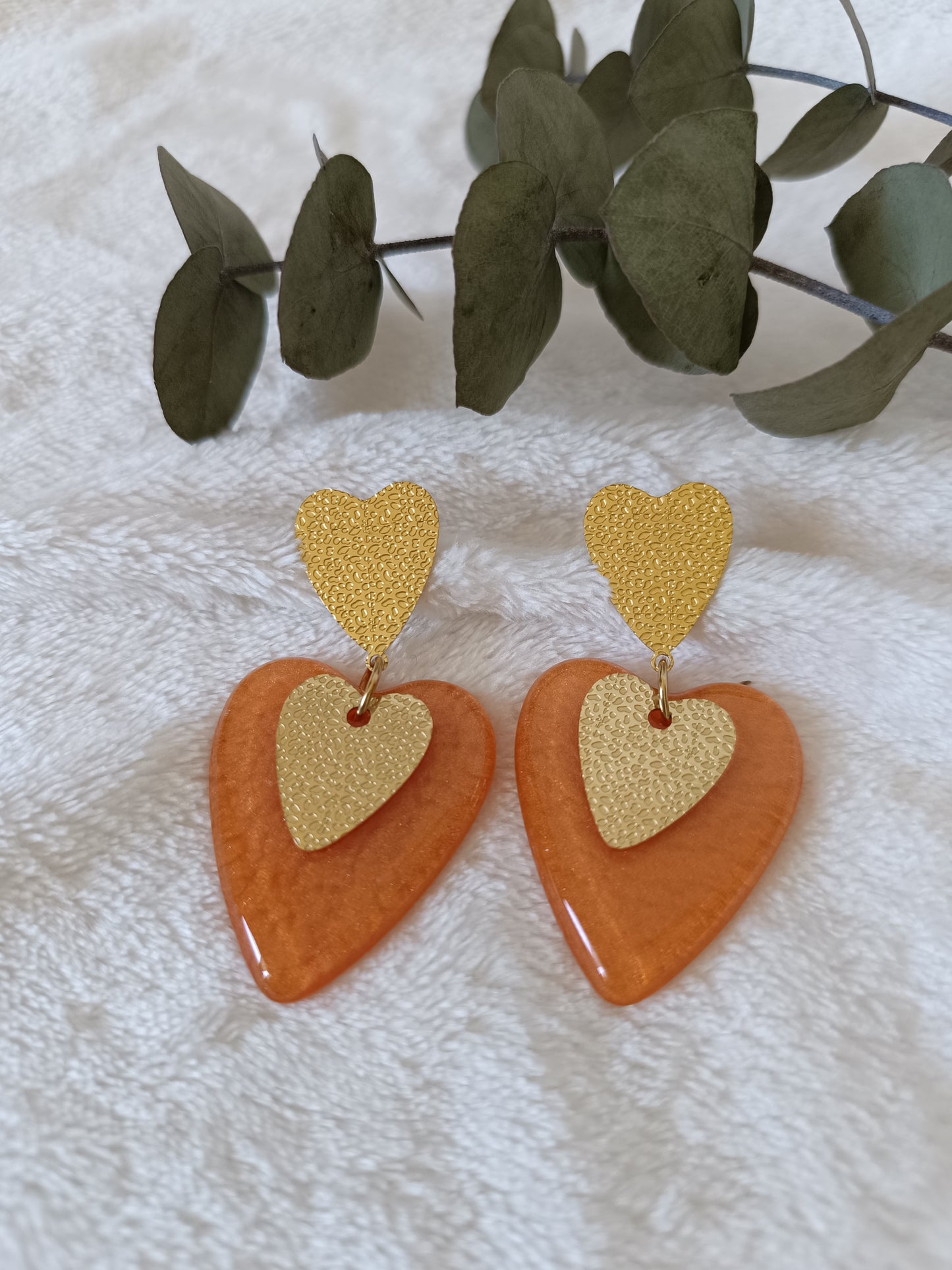 Boucles d'oreilles coeurs