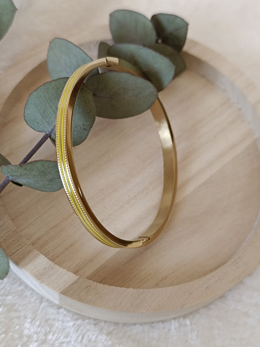 Bracelet Jonc jaune