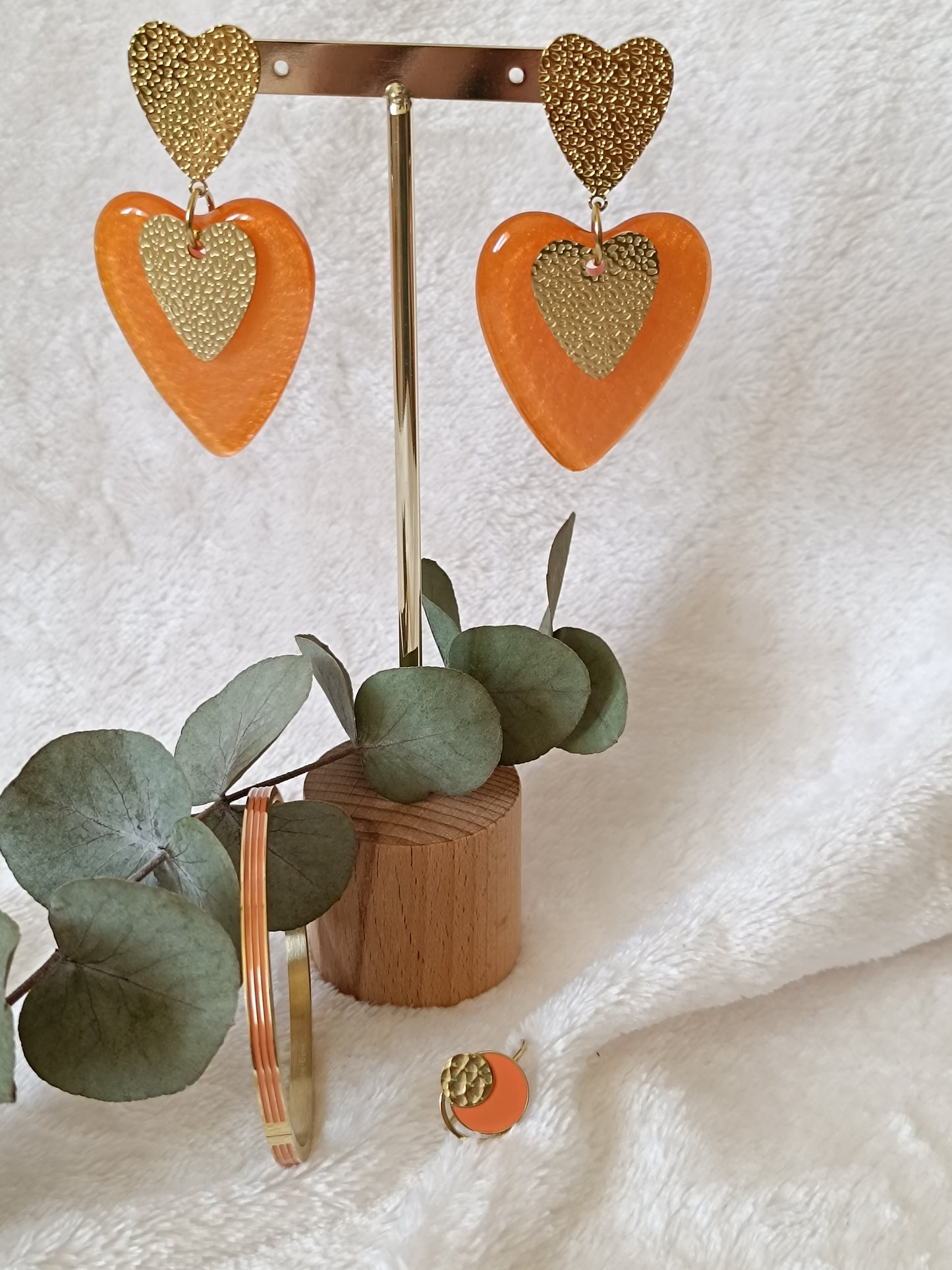 Boucles d'oreilles coeurs